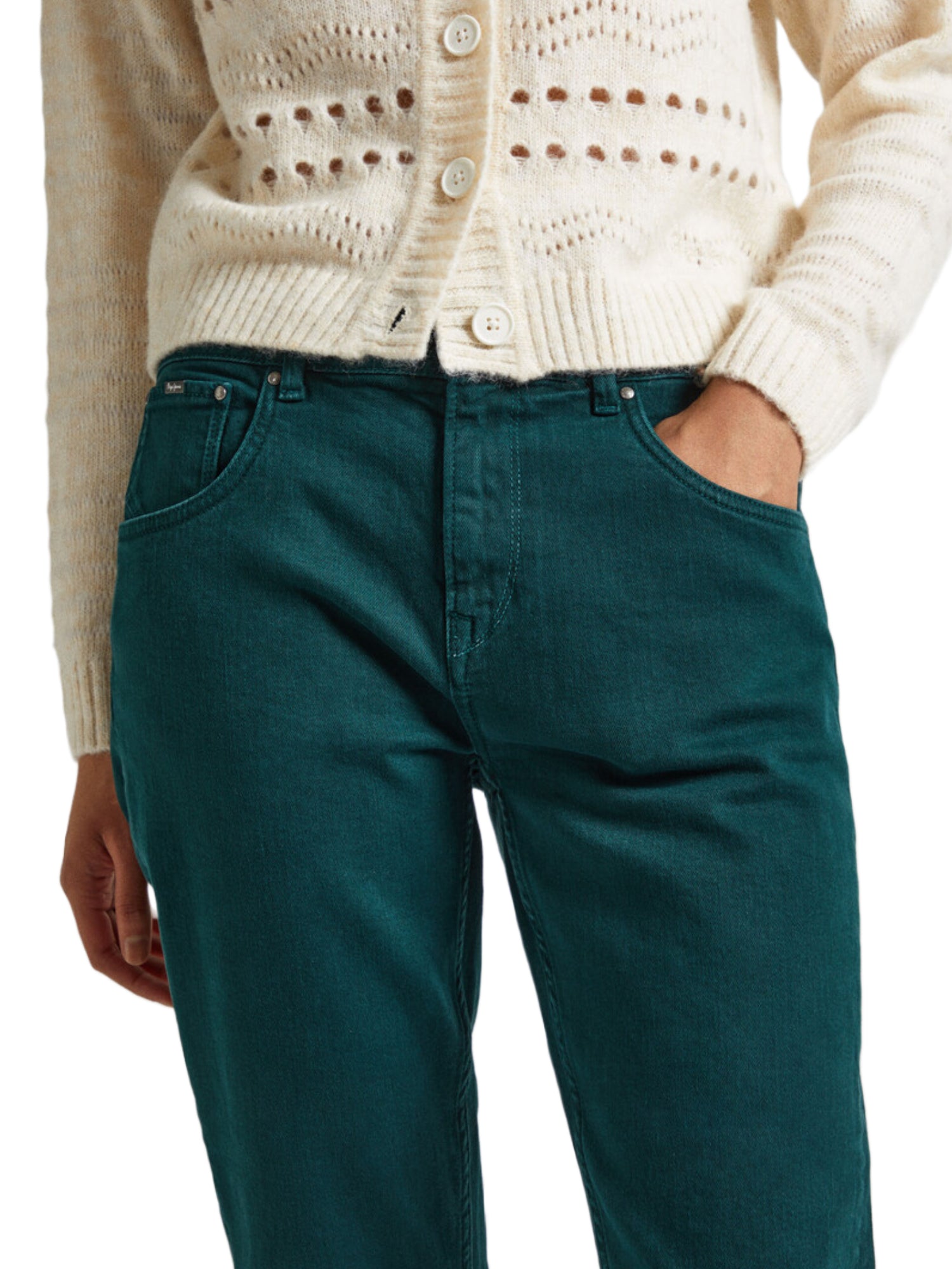 Pantaloni Verde Pepe Jeans