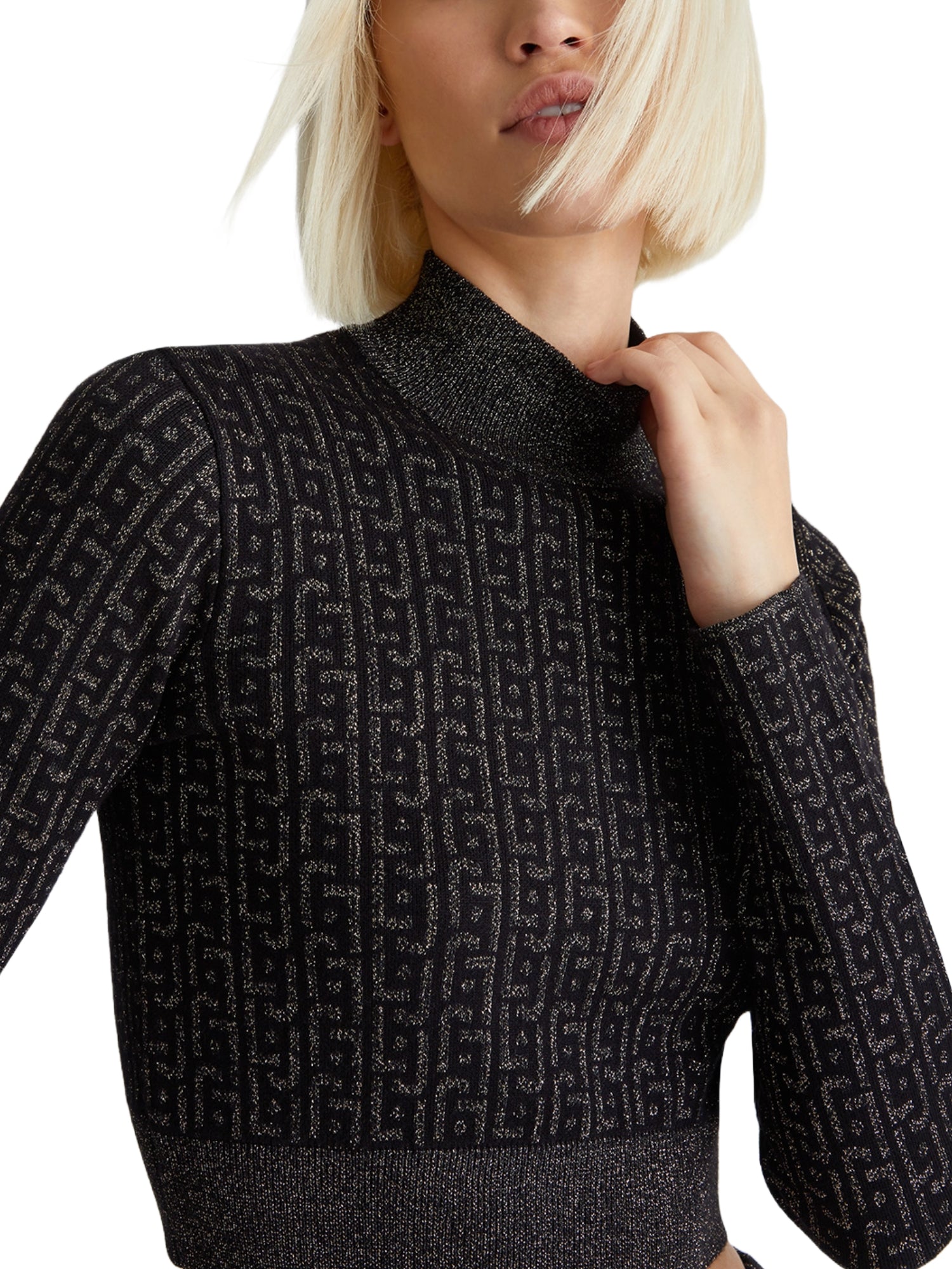 Maglie a collo alto Nero Liu-jo