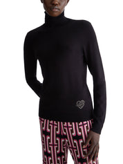 Maglie a collo alto Nero Liu-jo