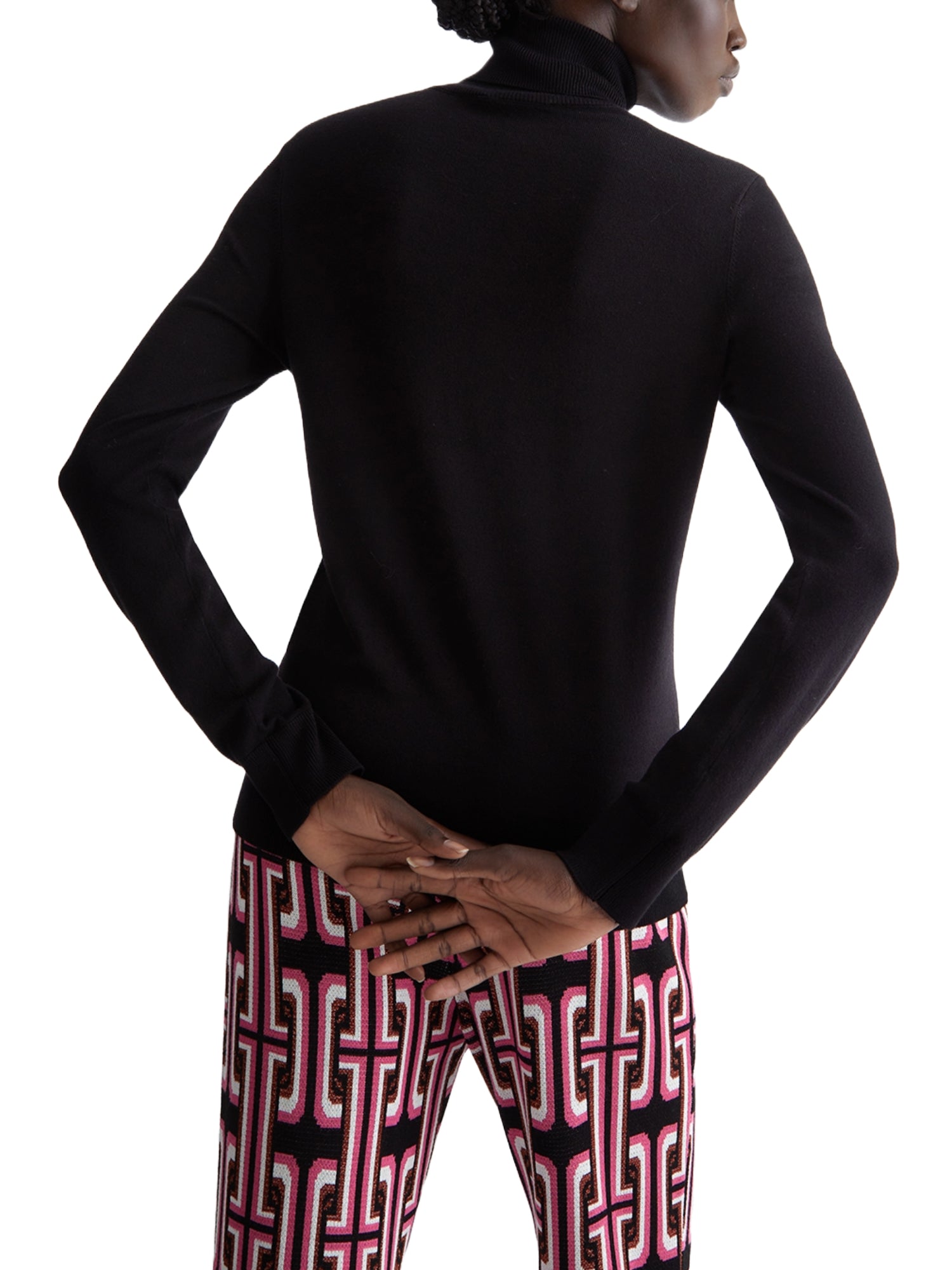 Maglie a collo alto Nero Liu-jo