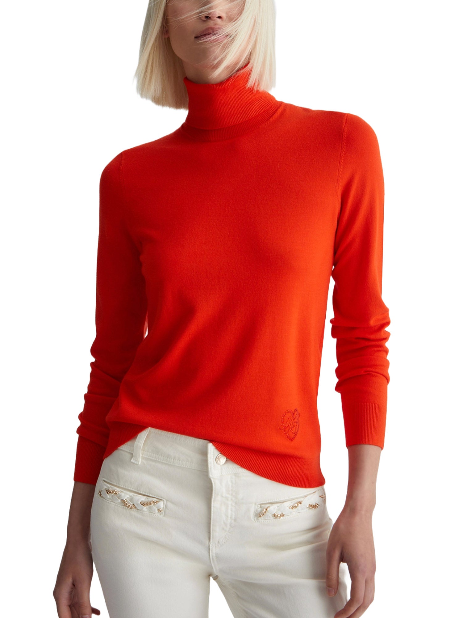 Maglie a collo alto Arancio Liu-jo