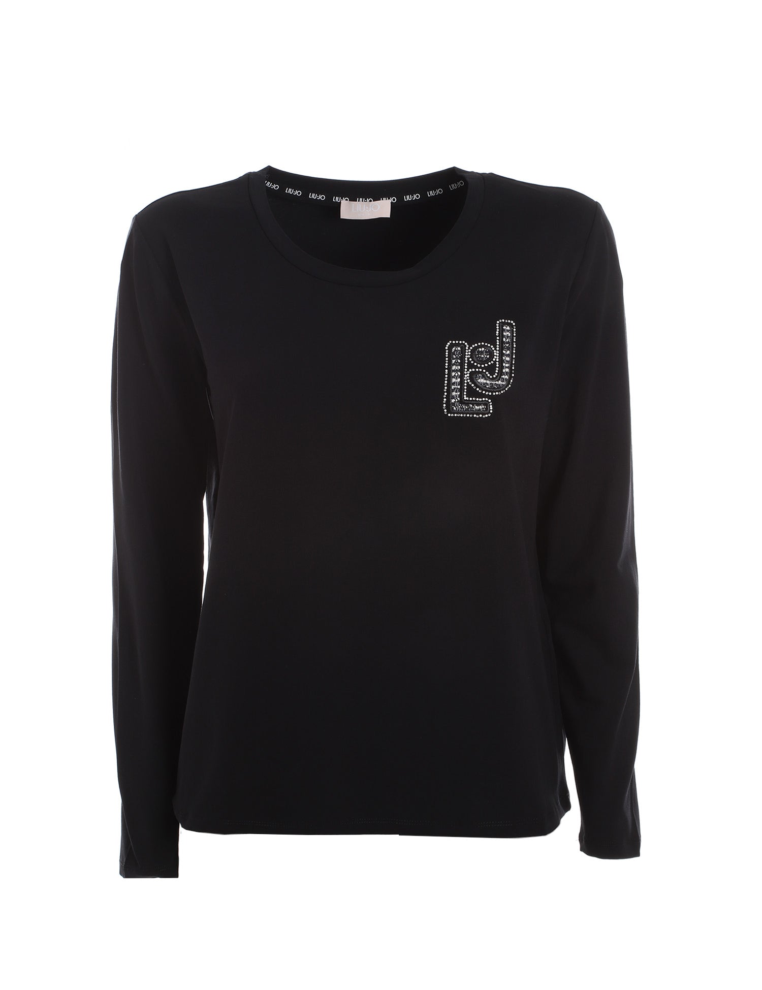 T-shirt Nero Argento Liu-jo