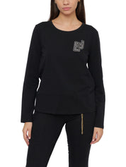T-shirt Nero Argento Liu-jo