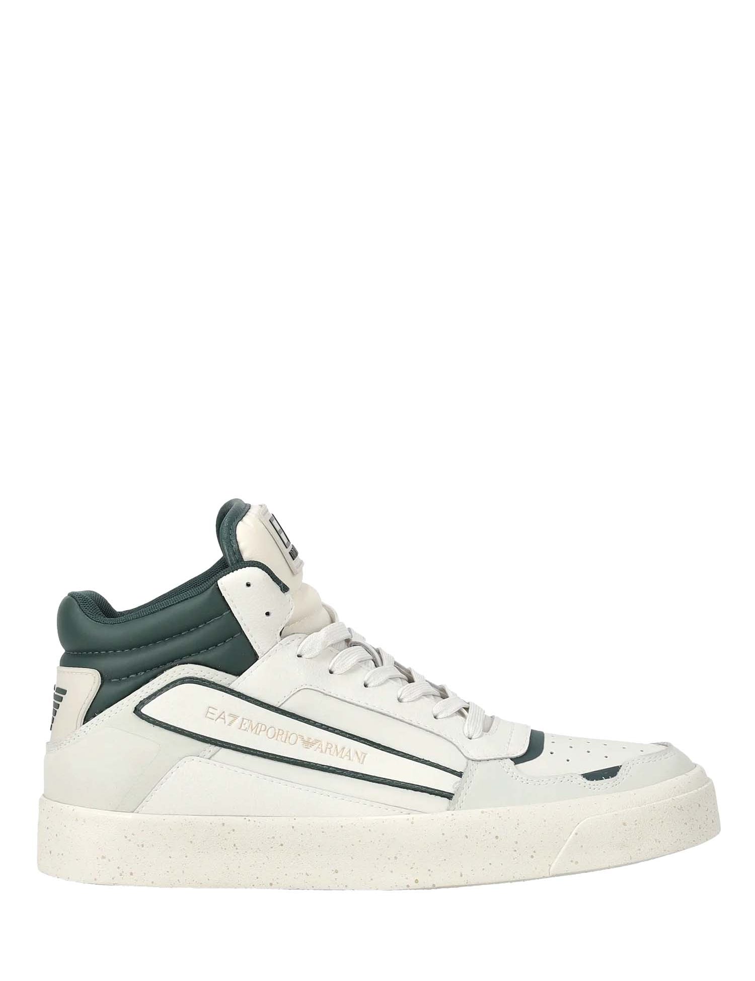 Sneakers Avorio E Verde Ea7 Emporio Armani