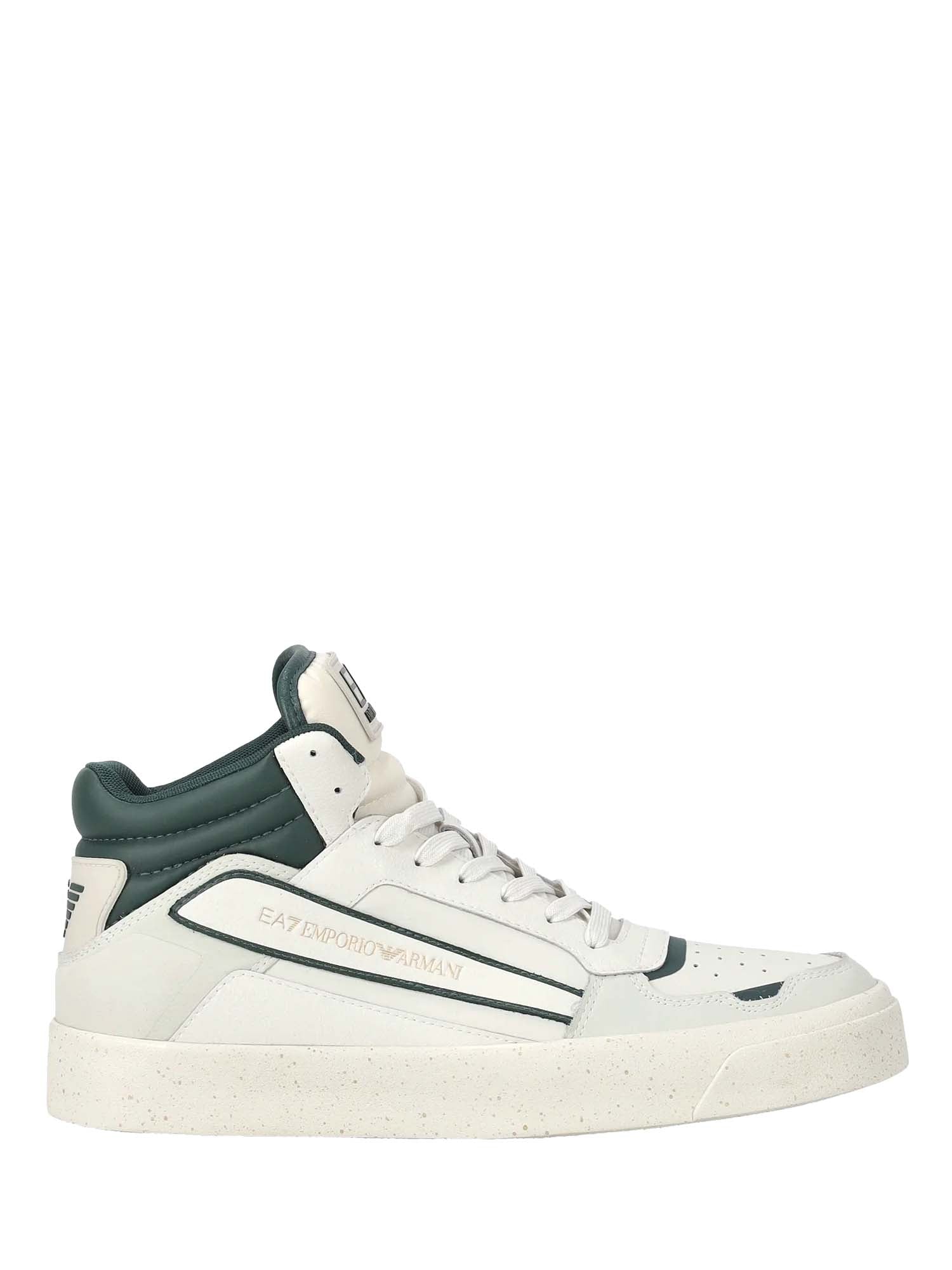 Sneakers Avorio E Verde Ea7 Emporio Armani