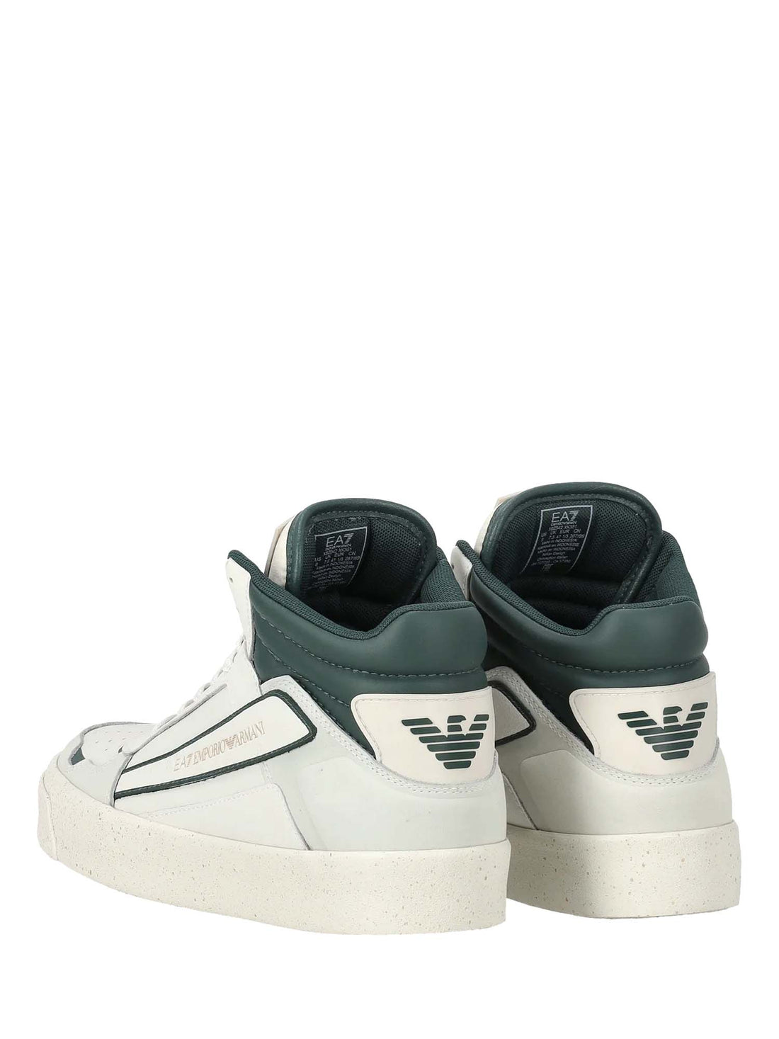 Sneakers Avorio E Verde Ea7 Emporio Armani