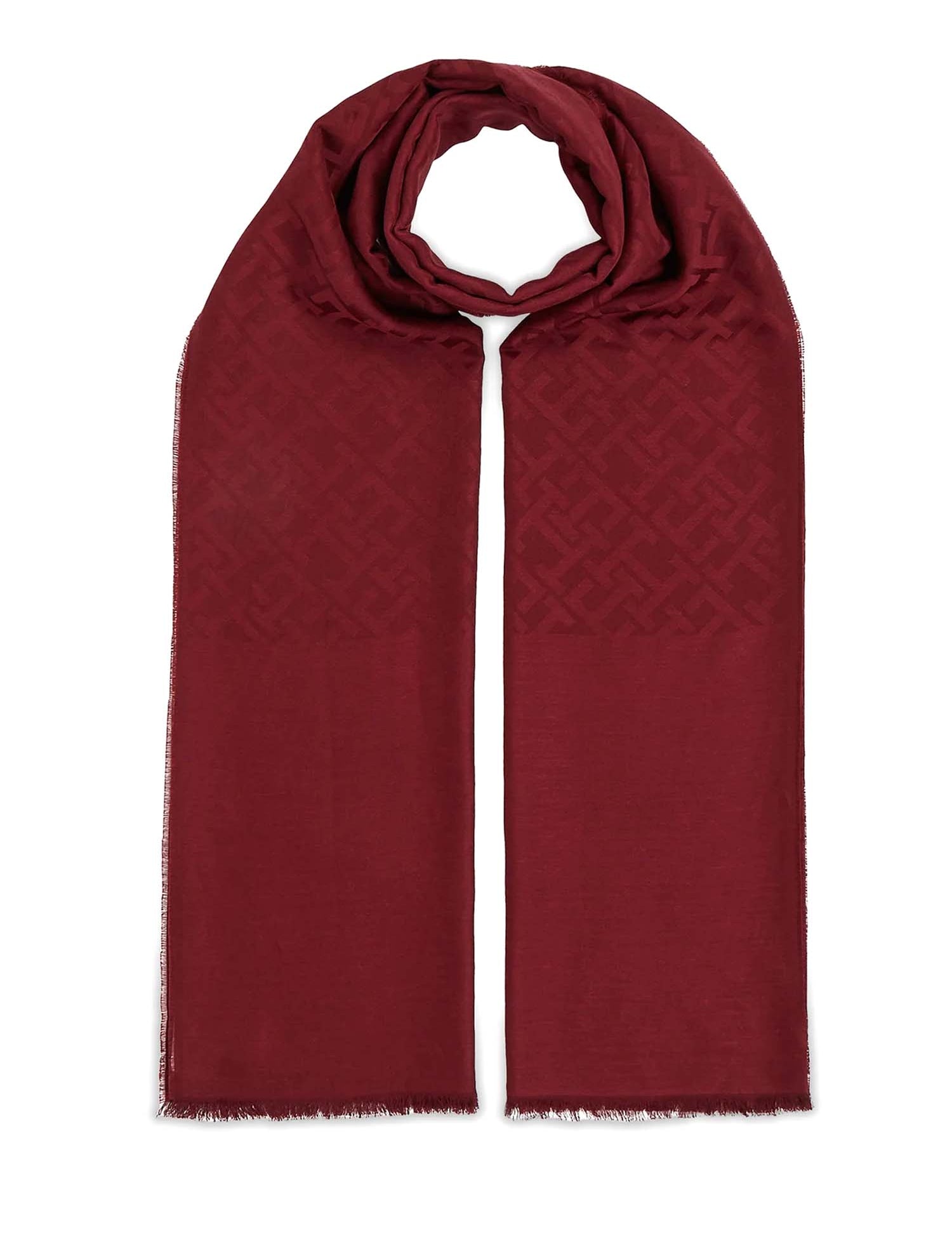 Sciarpe Bordeaux Tommy Hilfiger