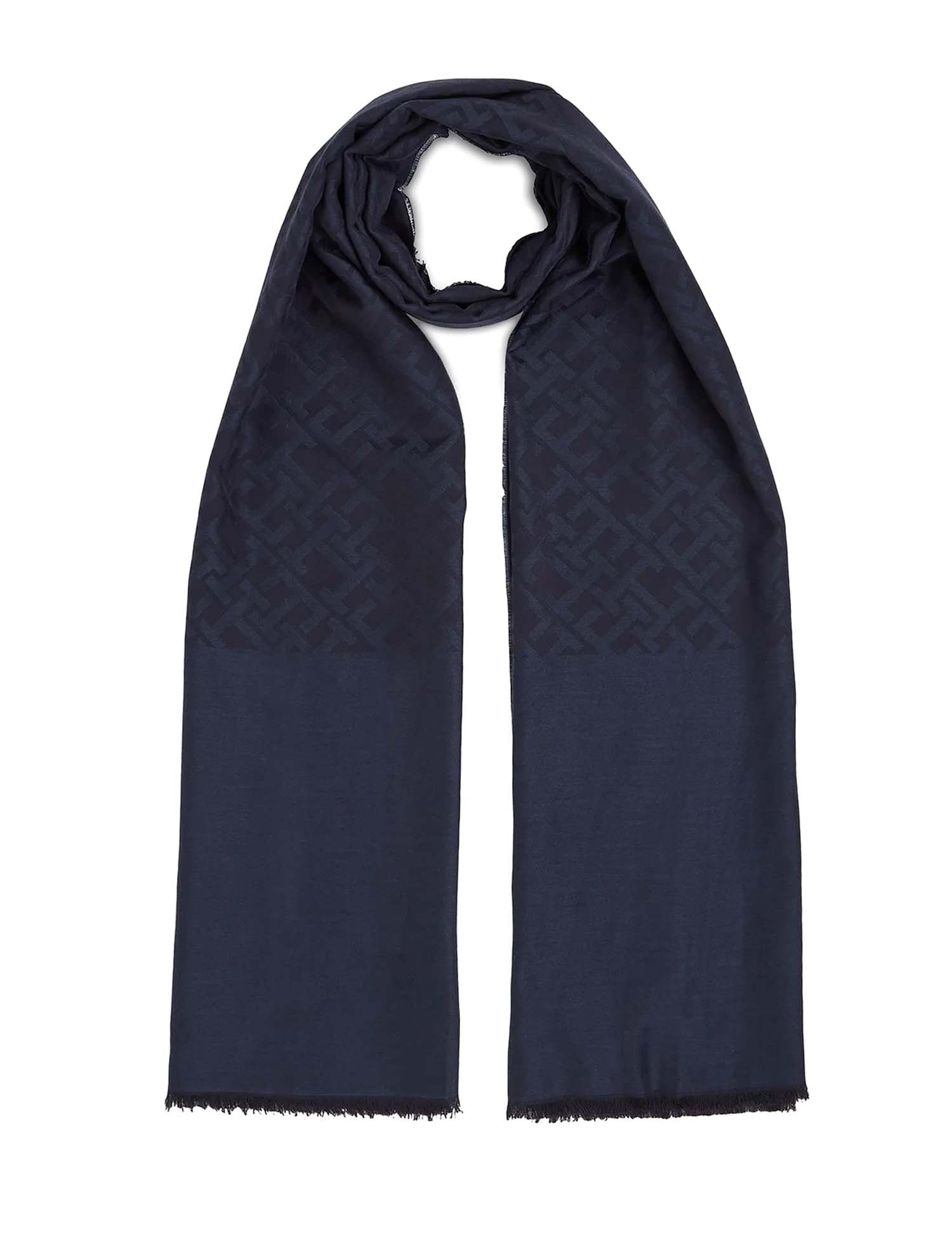 Foulard Blu Tommy Hilfiger