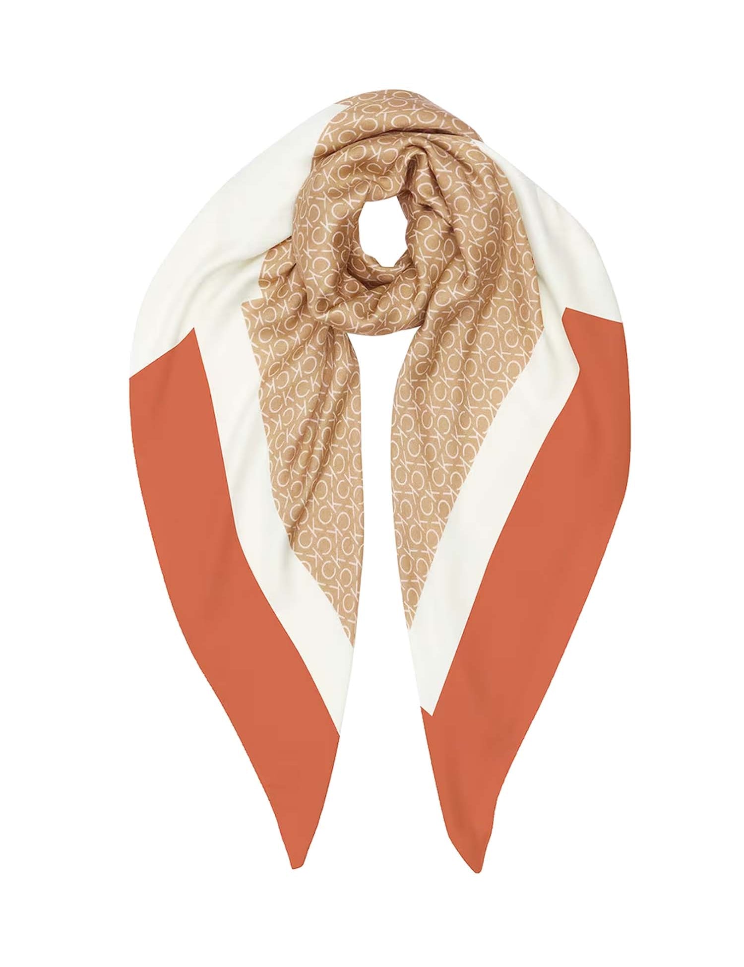 Foulard Marrone Calvin Klein