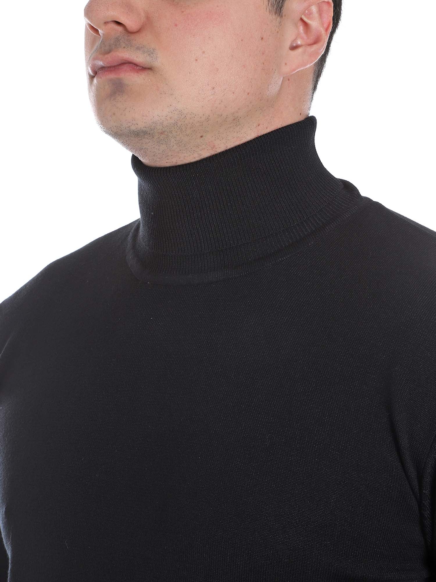 Maglie a collo alto Nero Sseinse