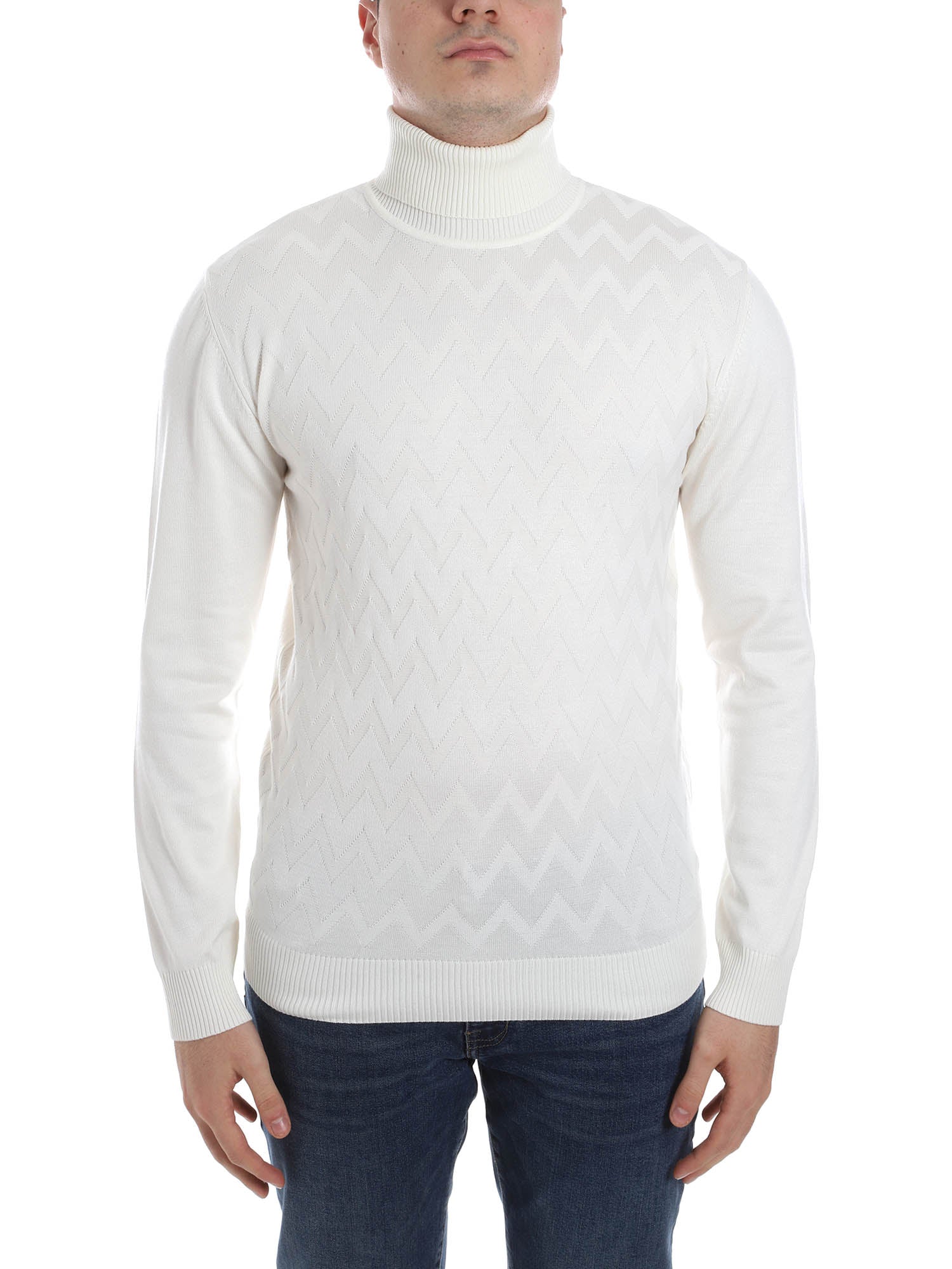 Maglie a collo alto Bianco Sseinse