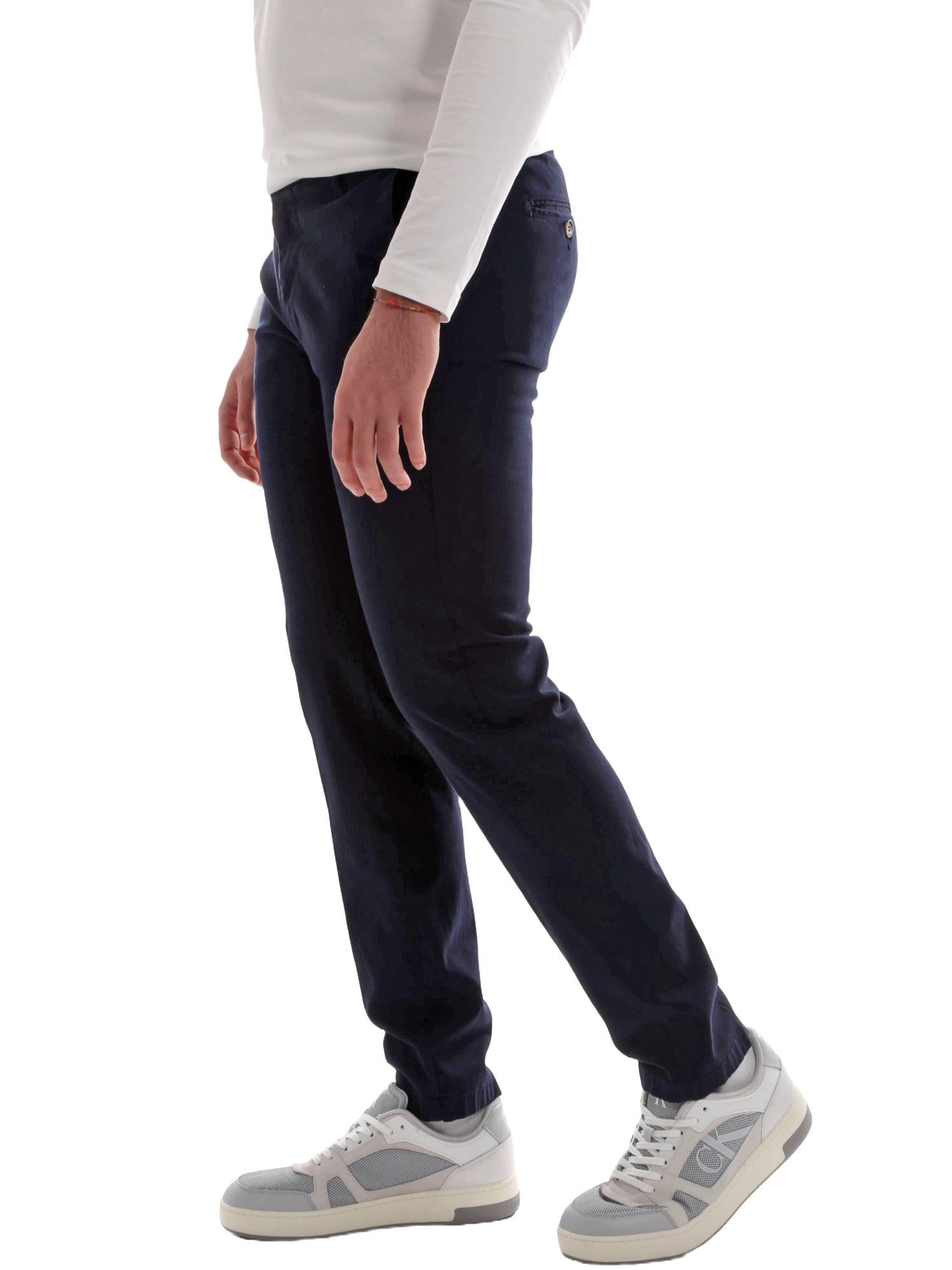 Pantaloni Blu Borgoni Milano