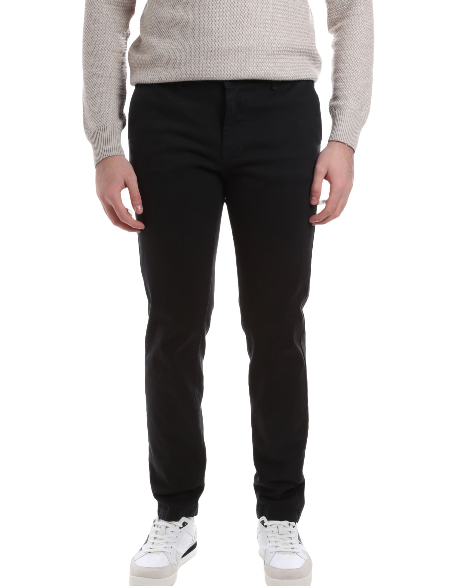 Pantaloni Nero Borgoni Milano