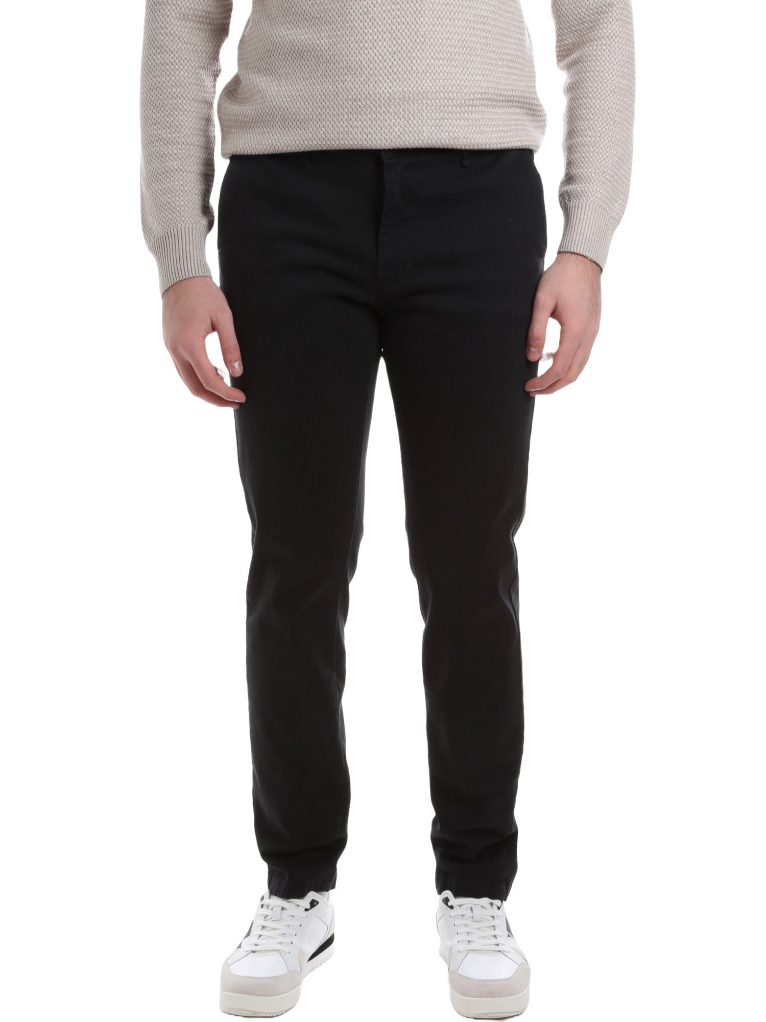 Pantaloni Nero Borgoni Milano