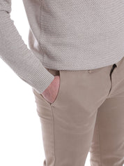 Pantaloni Beige Borgoni Milano