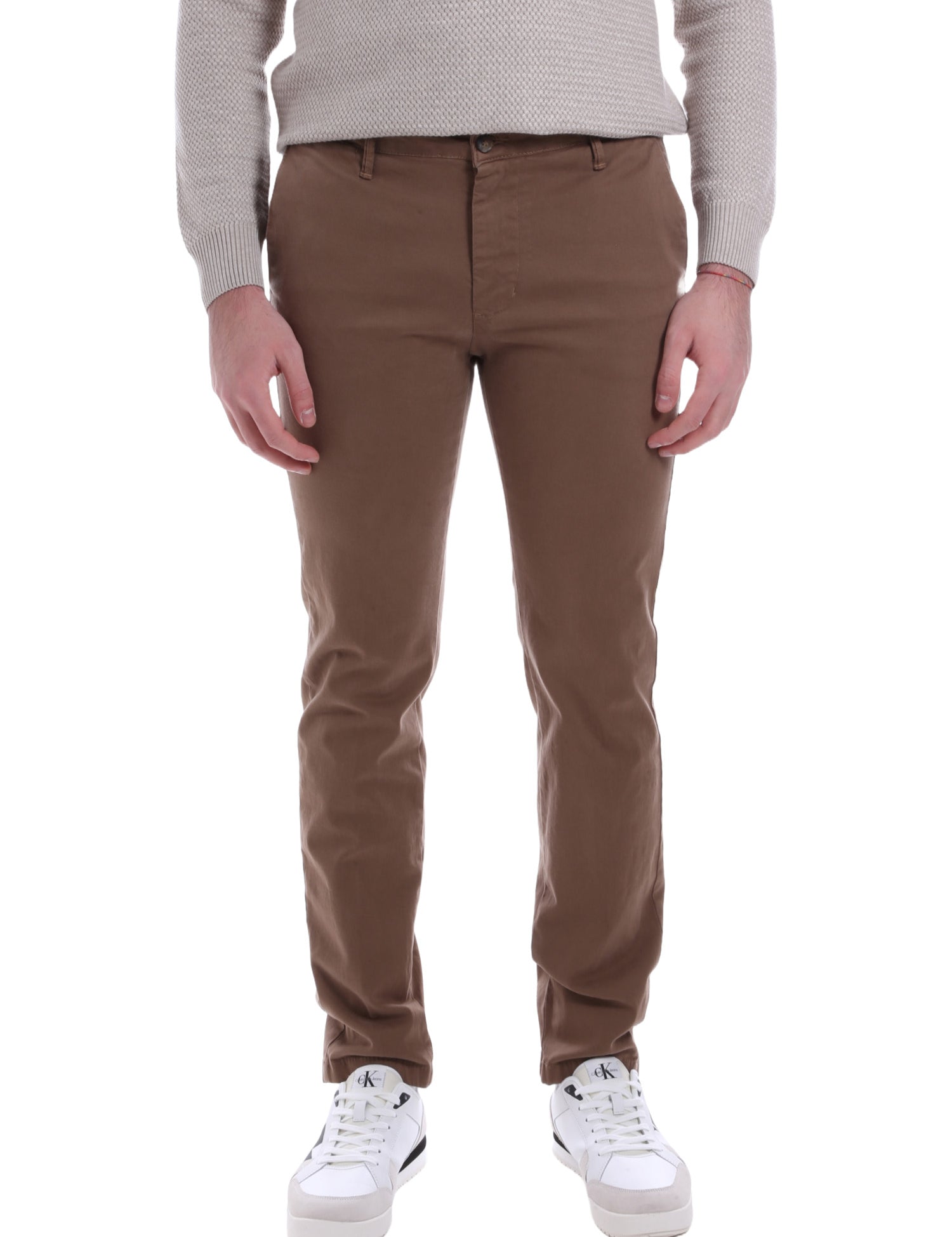 Pantaloni Marrone Borgoni Milano