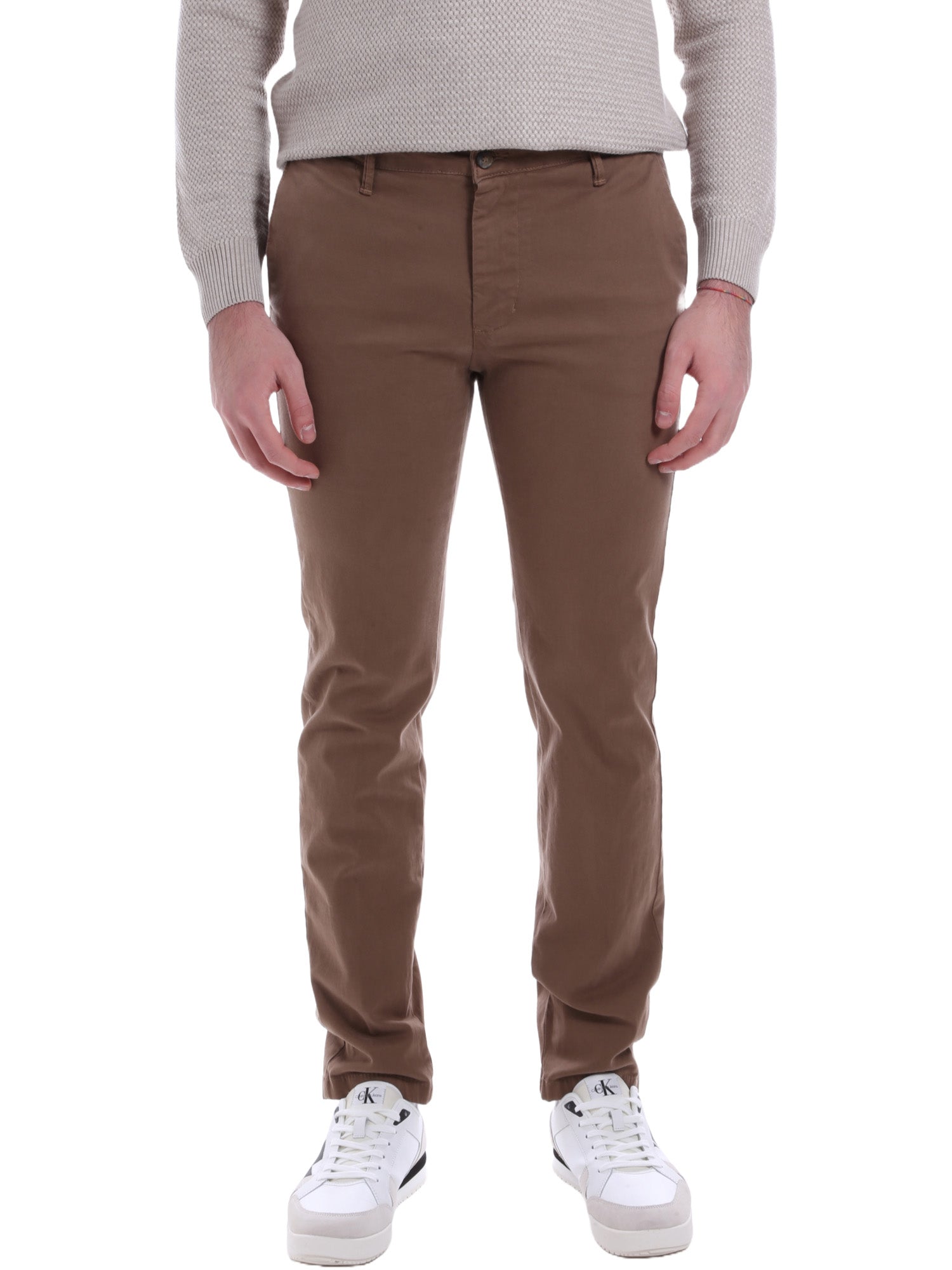 Pantaloni Marrone Borgoni Milano
