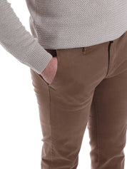 Pantaloni Marrone Borgoni Milano