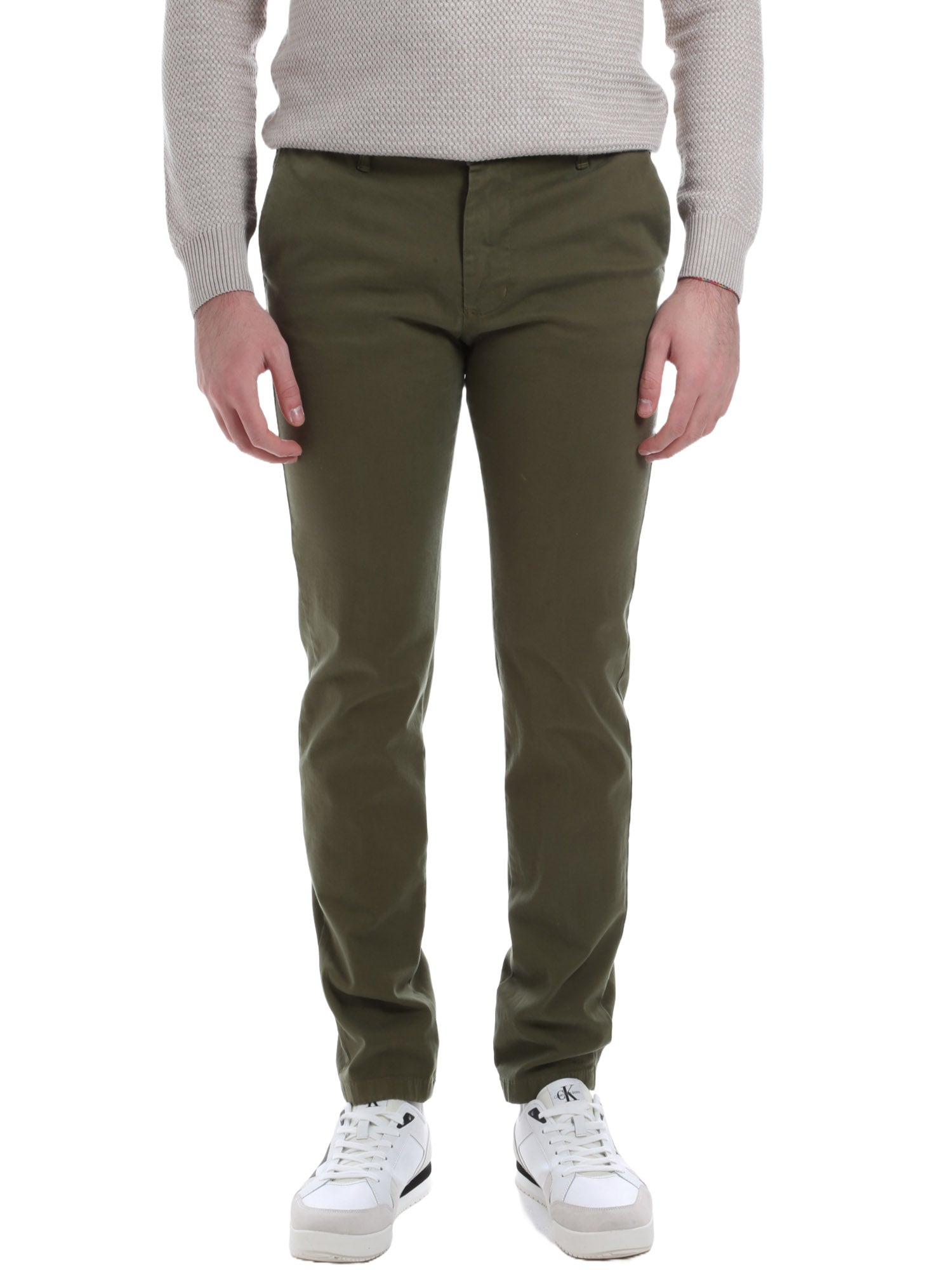 Pantaloni Verde Borgoni Milano
