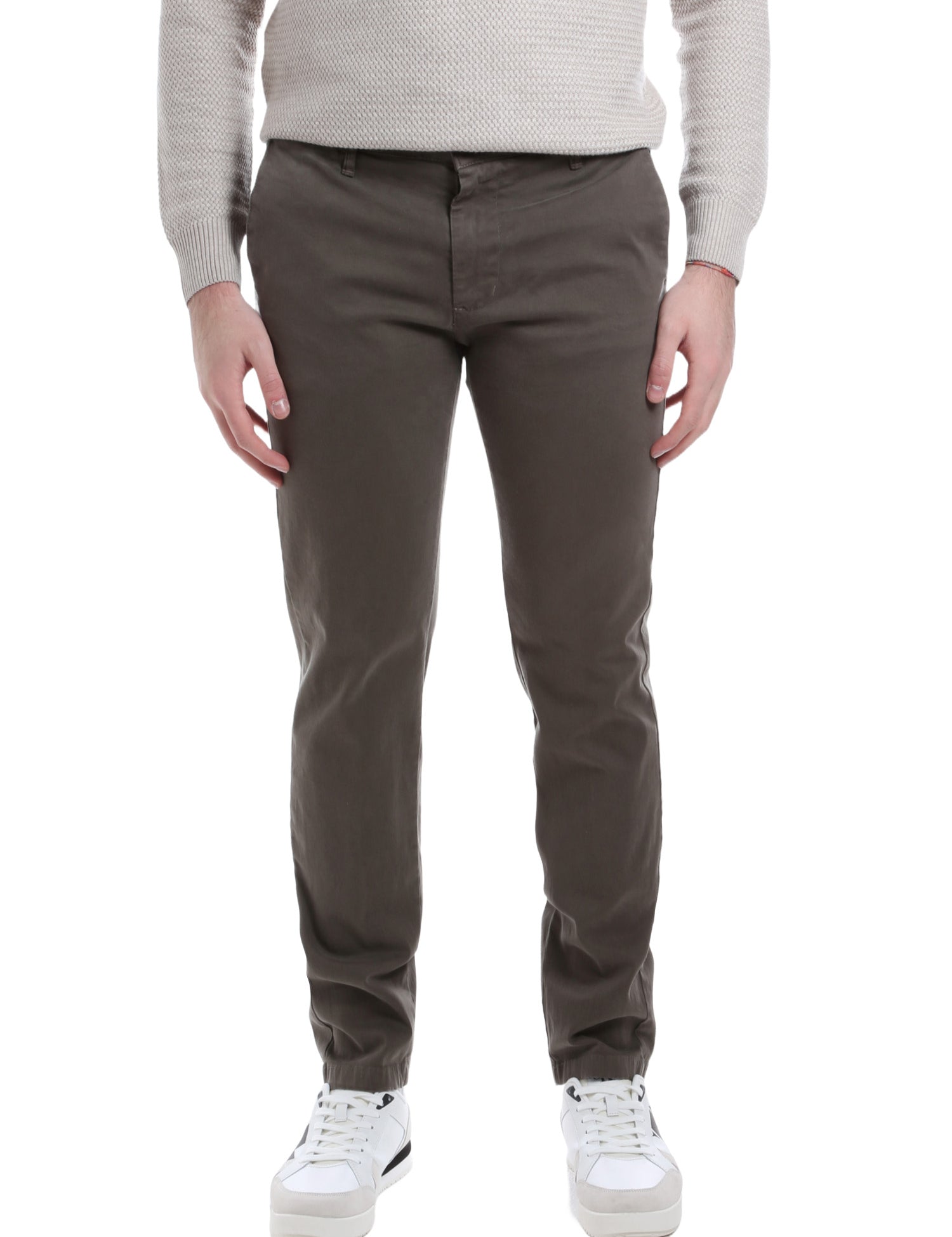 Pantaloni Marrone Scuro Borgoni Milano