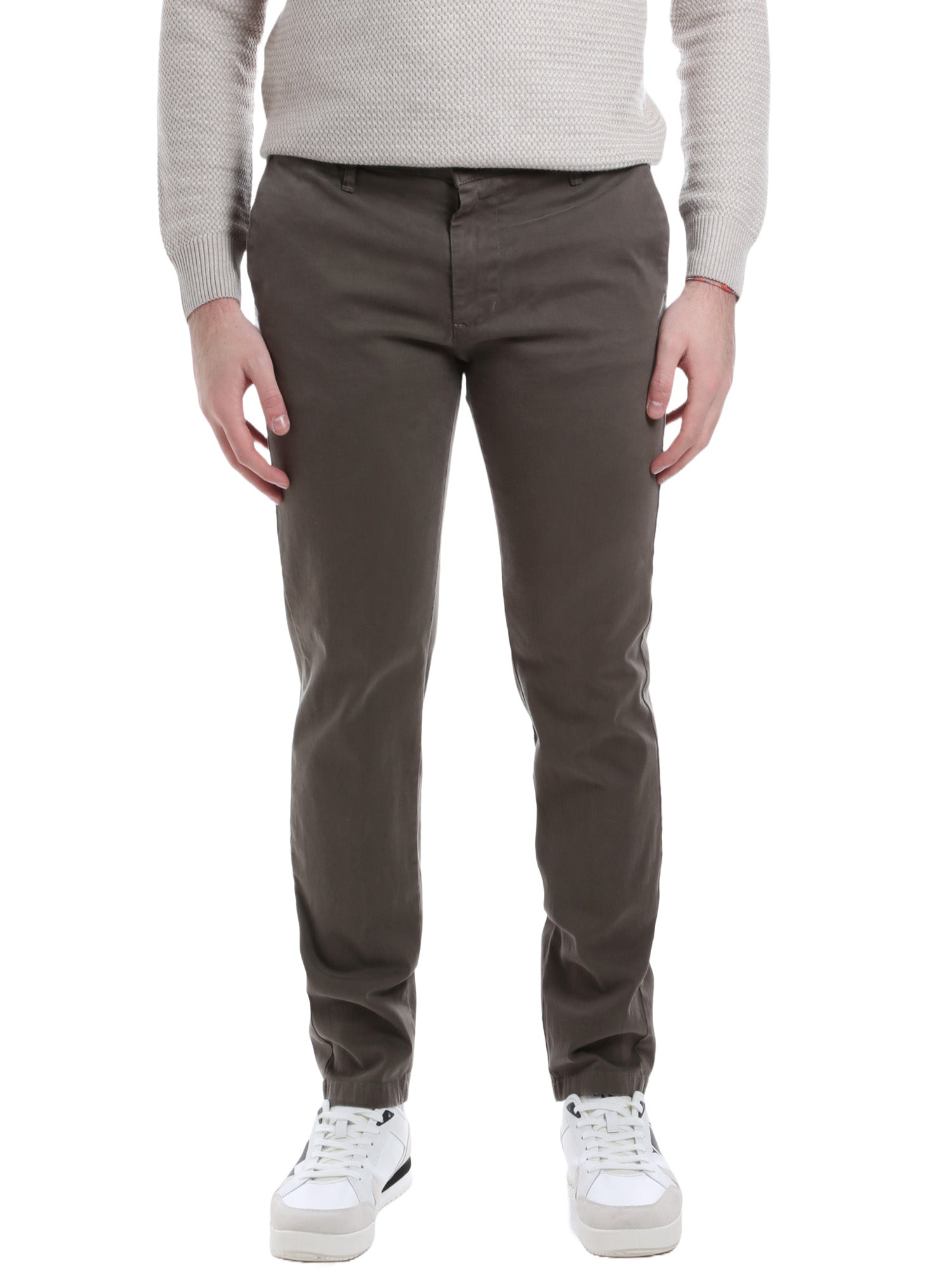 Pantaloni Marrone Scuro Borgoni Milano