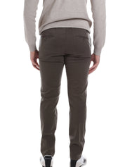 Pantaloni Marrone Scuro Borgoni Milano