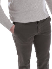 Pantaloni Marrone Scuro Borgoni Milano