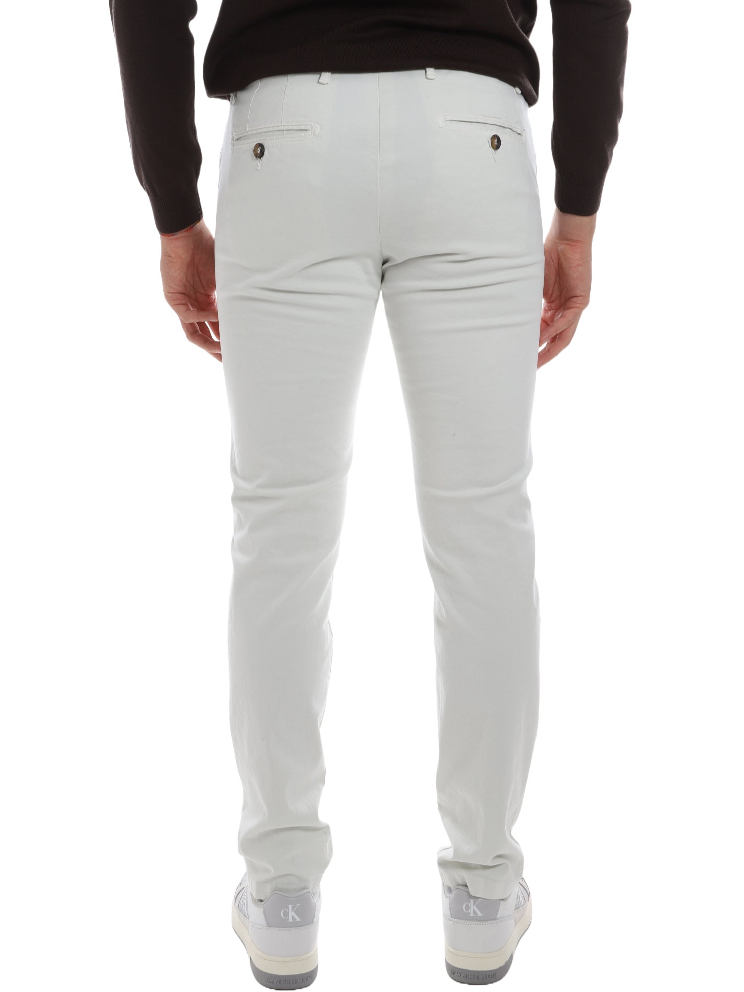 Pantaloni Bianco Borgoni Milano