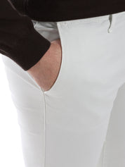 Pantaloni Bianco Borgoni Milano