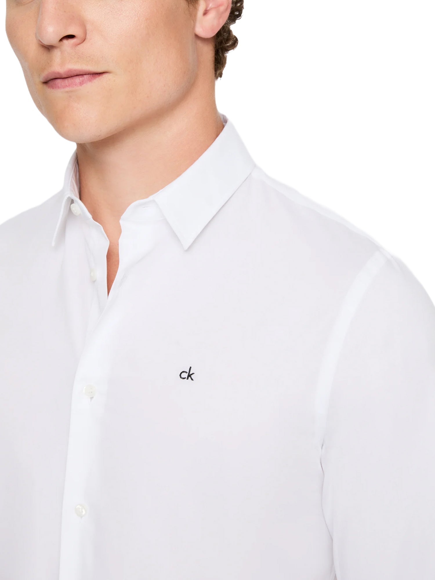 Camicie Bianco Calvin Klein