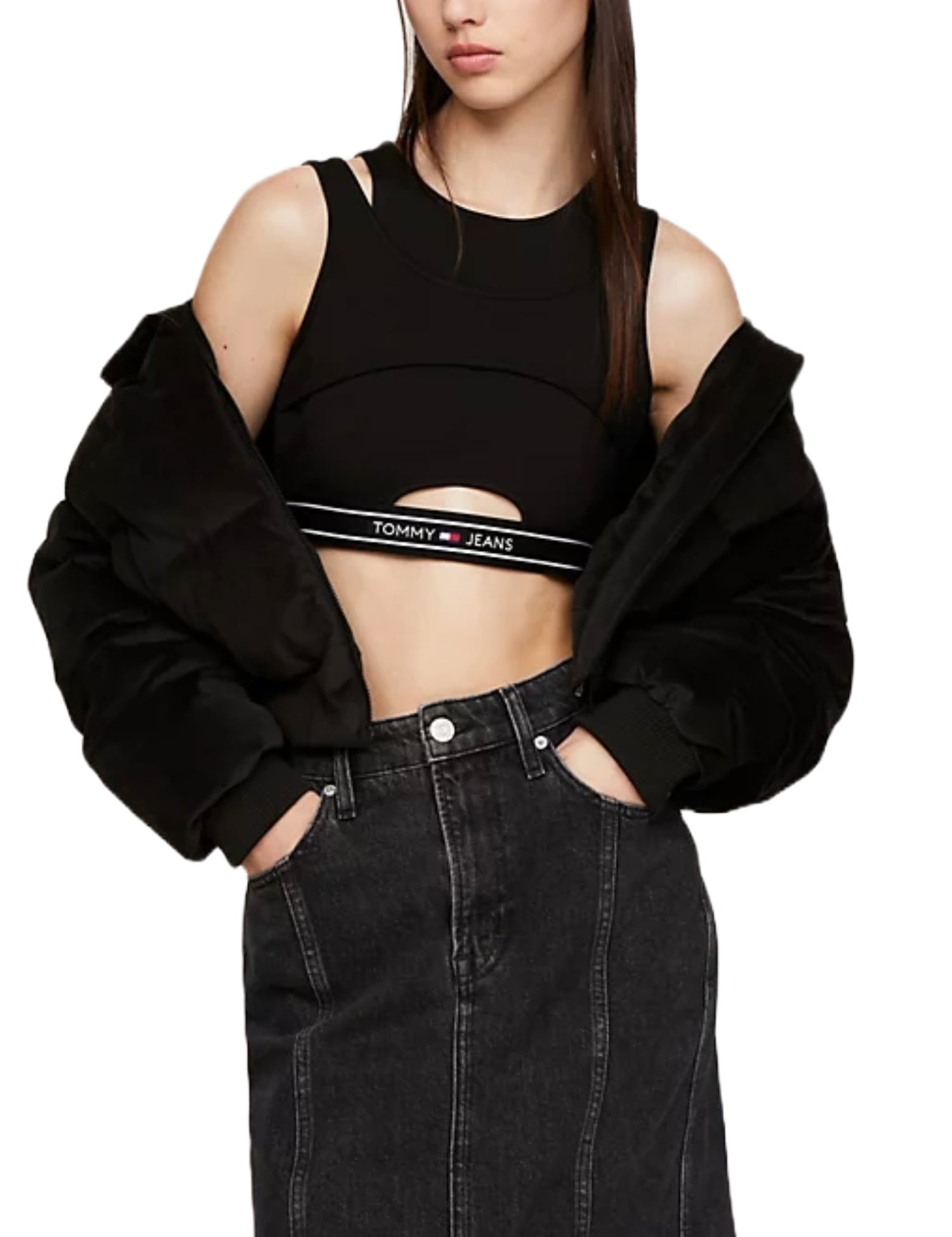 Top e canotte Nero Tommy Jeans