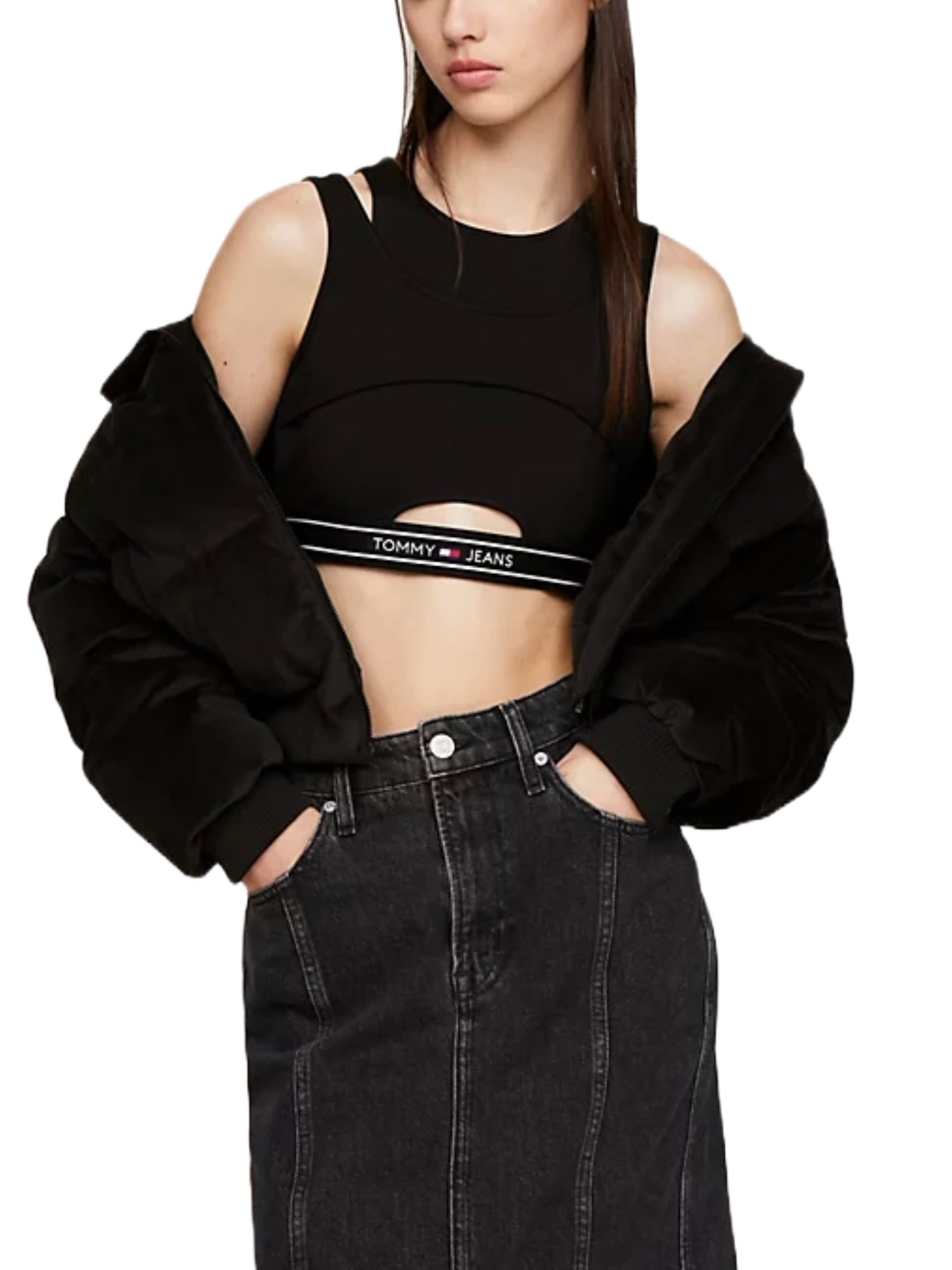 Top e canotte Nero Tommy Jeans