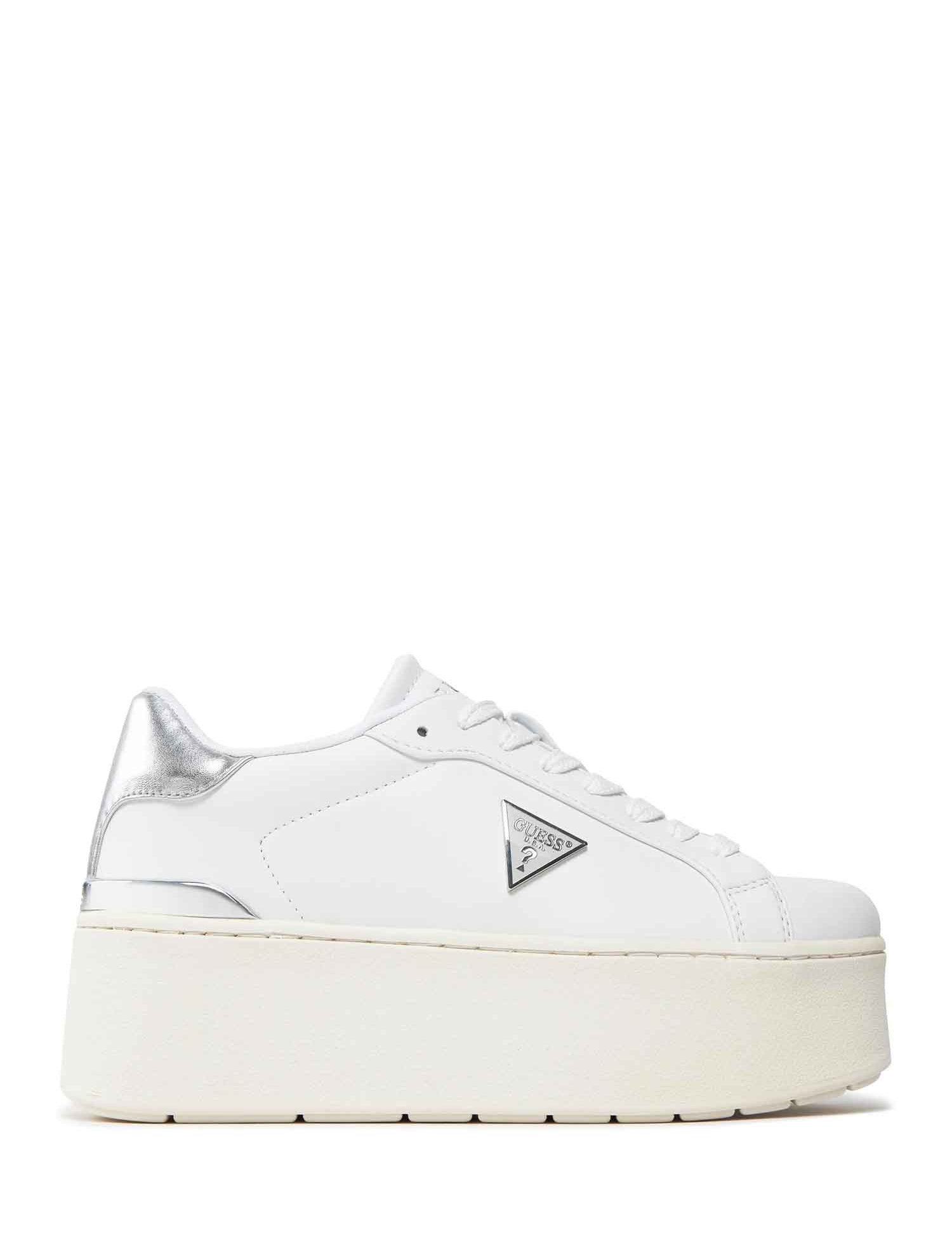 Sneakers Bianco Argento Guess