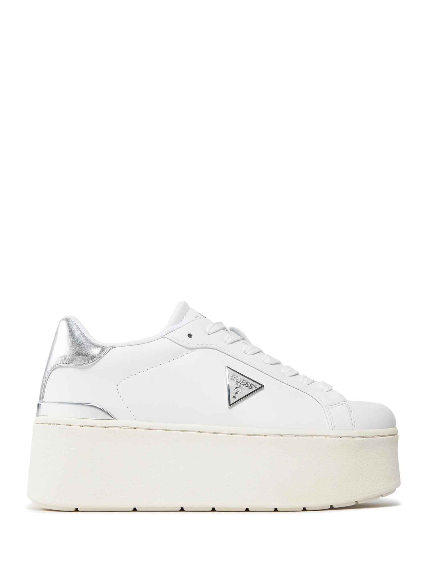 Sneakers Bianco Argento Guess