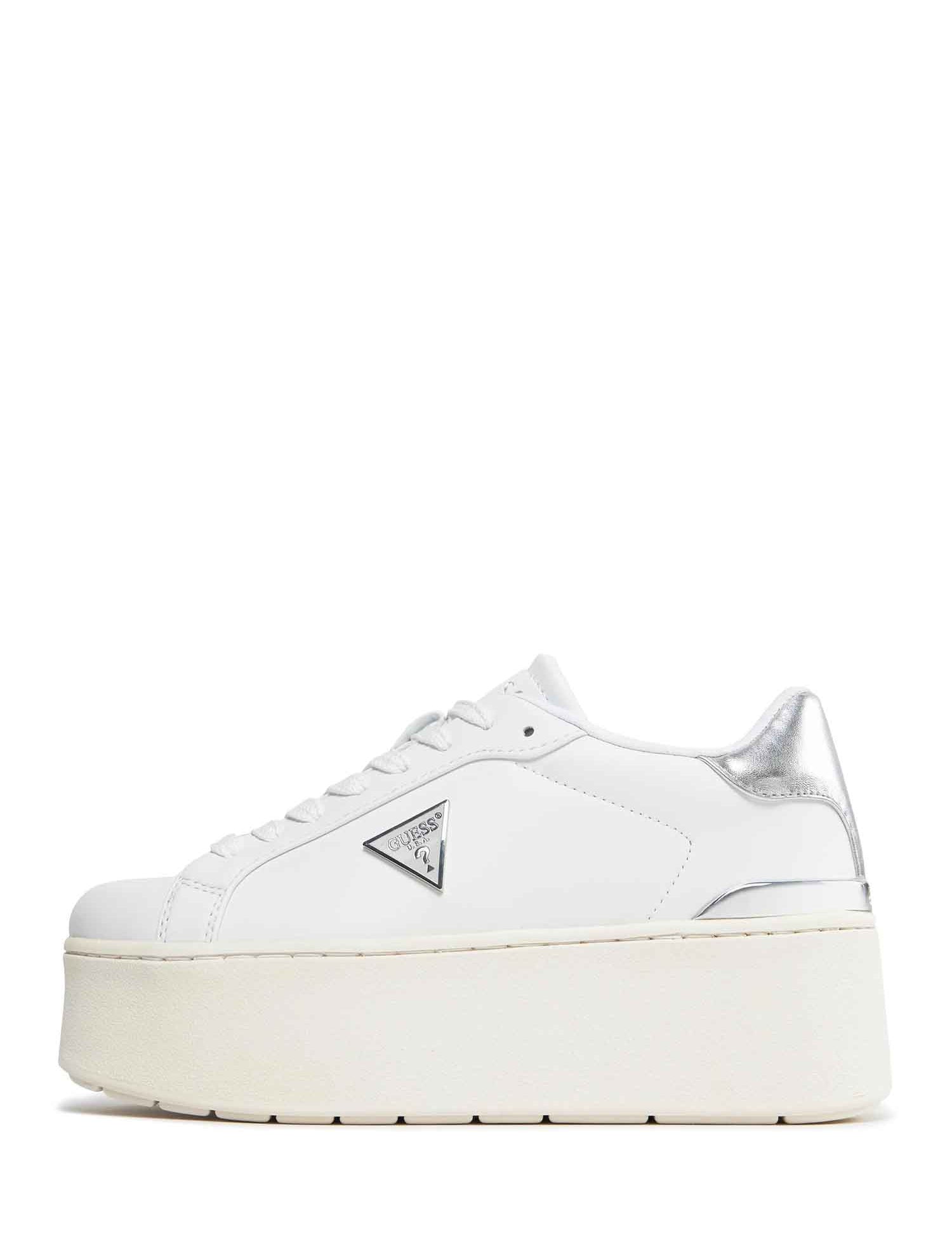 Sneakers Bianco Argento Guess