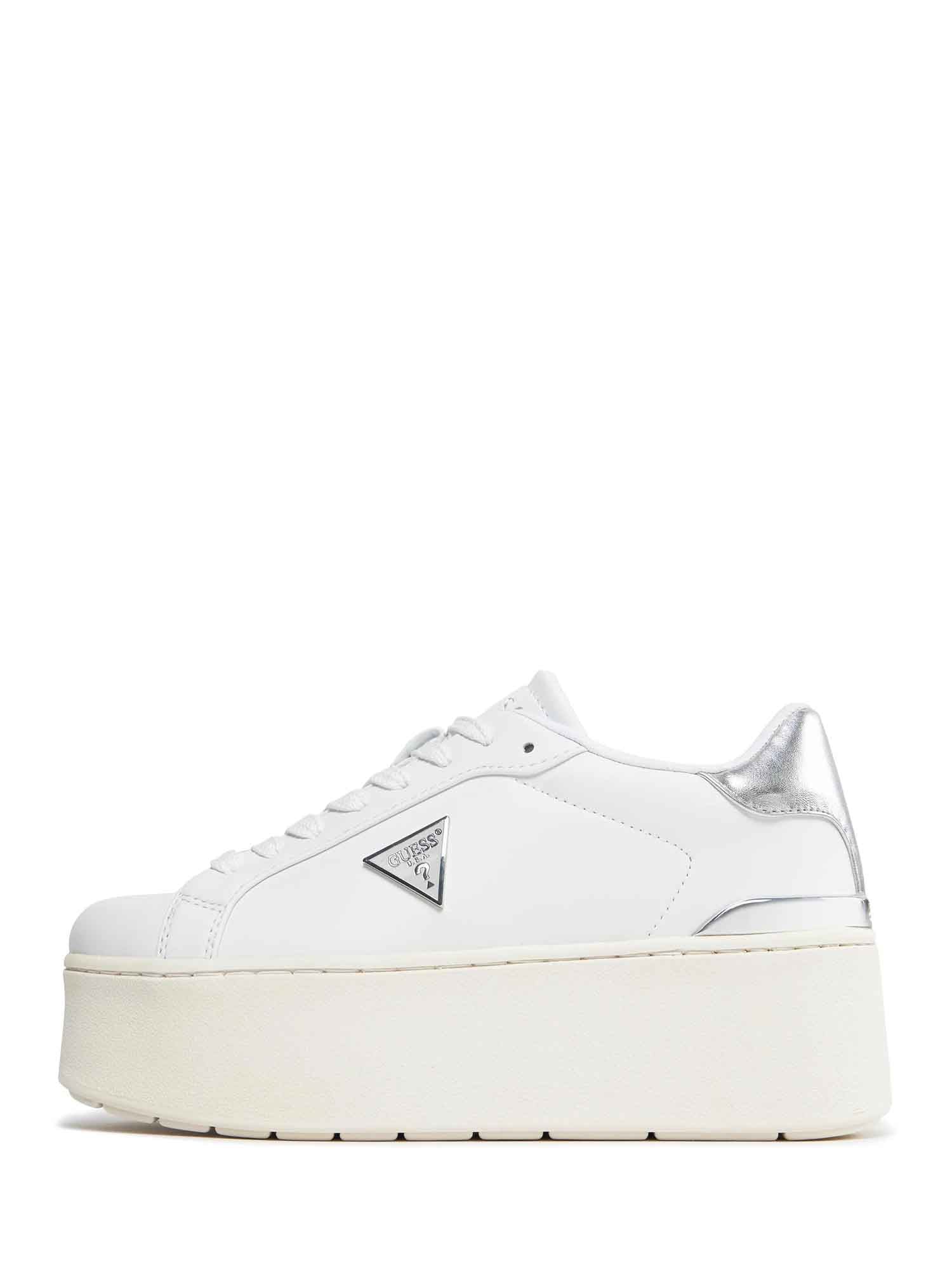 Sneakers Bianco Argento Guess