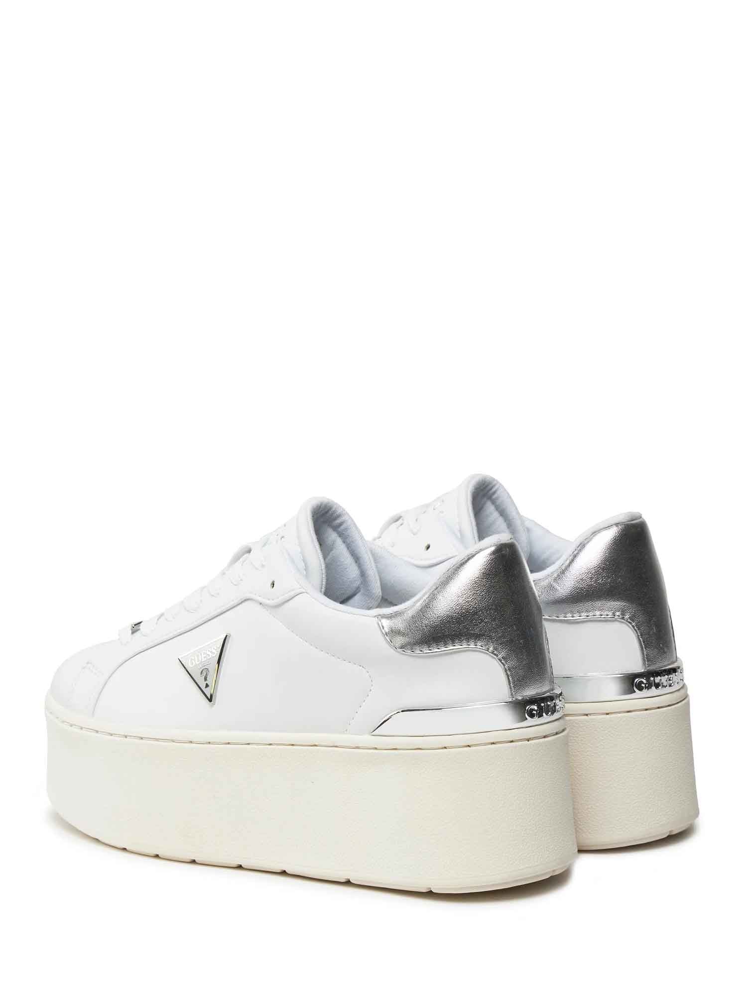 Sneakers Bianco Argento Guess