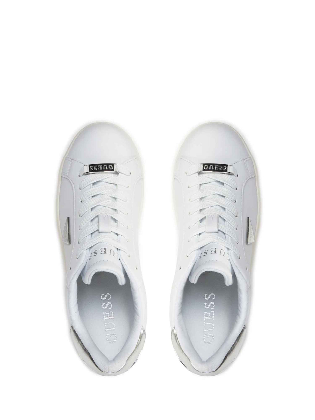 Sneakers Bianco Argento Guess