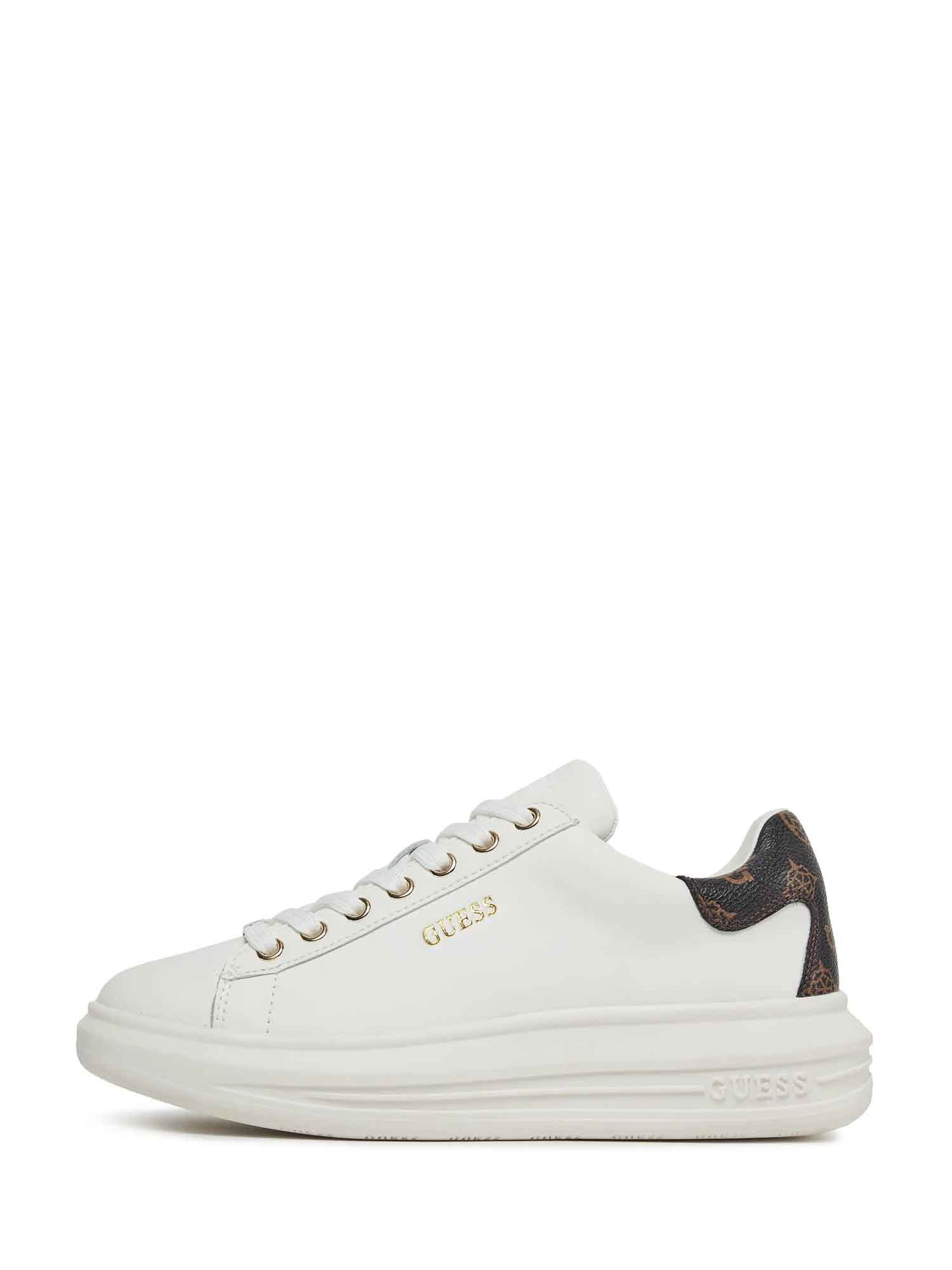 Sneakers Bianco Marrone Guess