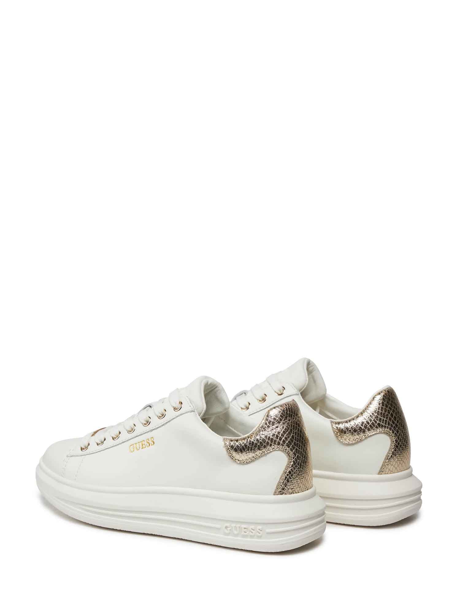 Sneakers Bianco Oro Guess