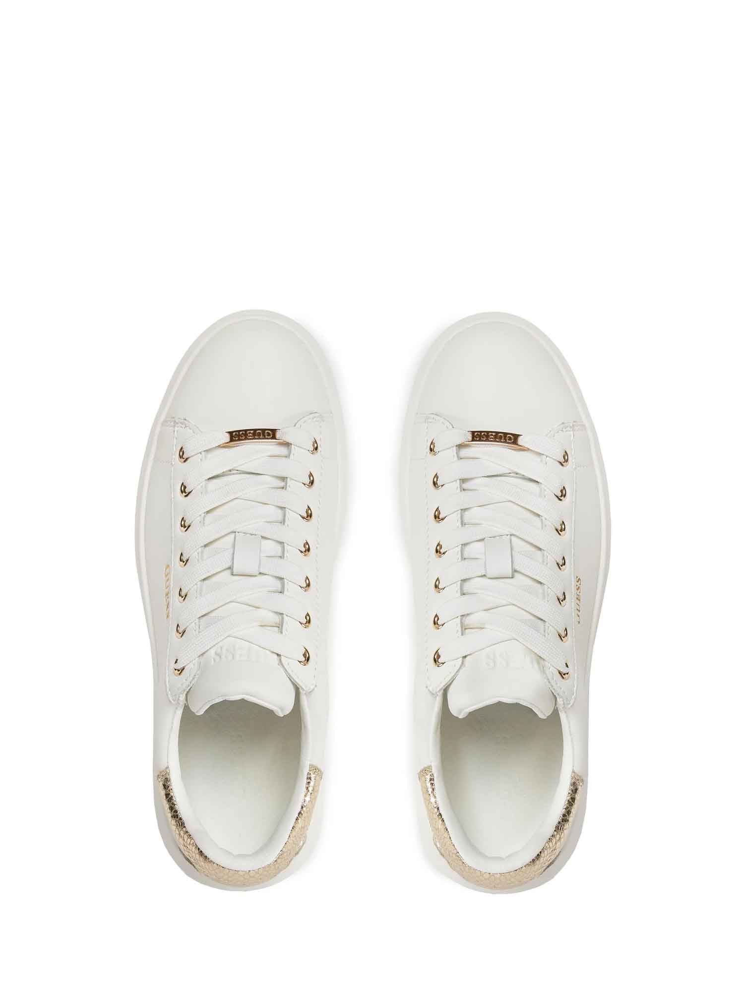 Sneakers Bianco Oro Guess