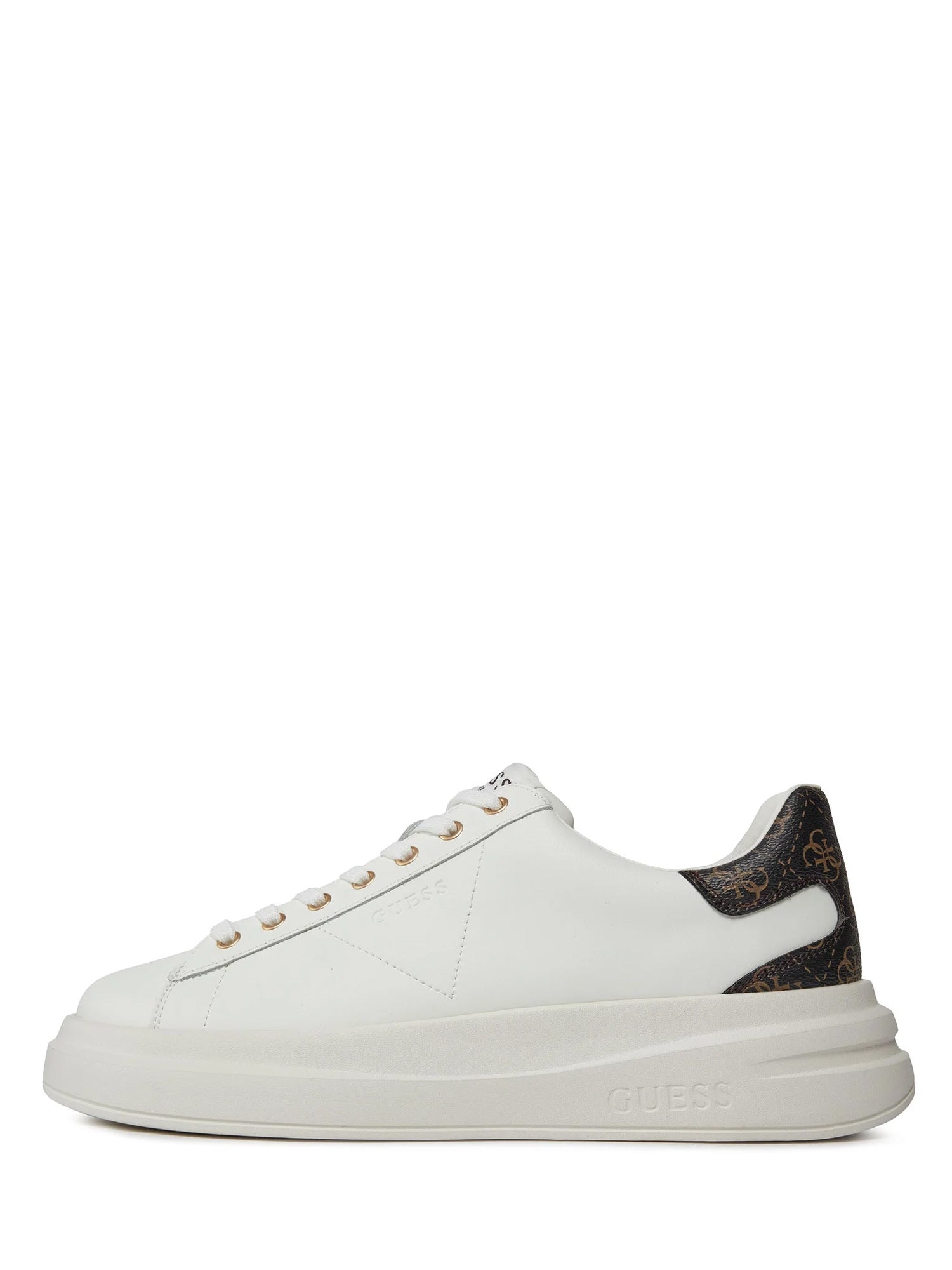 Sneakers Bianco Marrone Guess