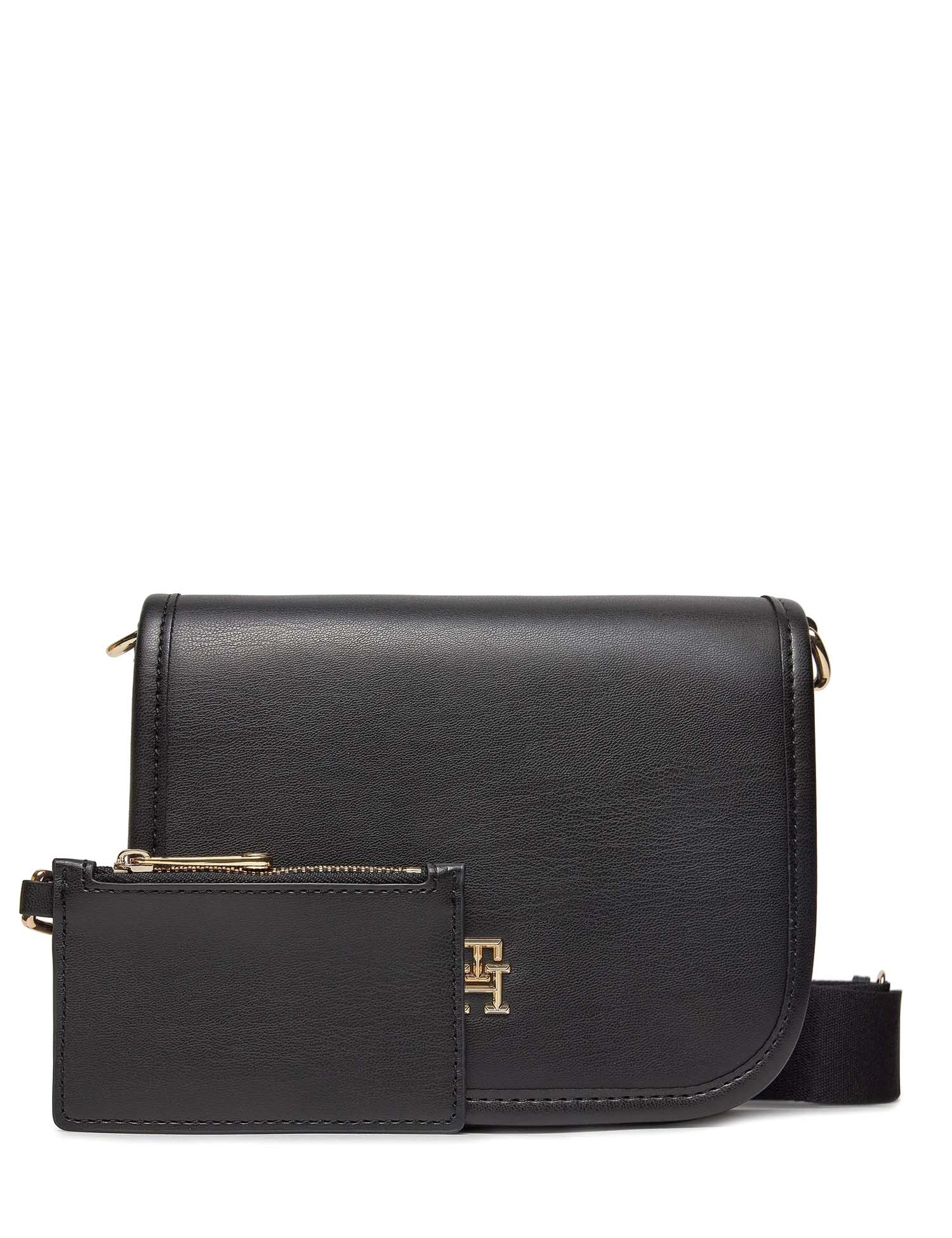 Tracolla Nero Tommy Hilfiger