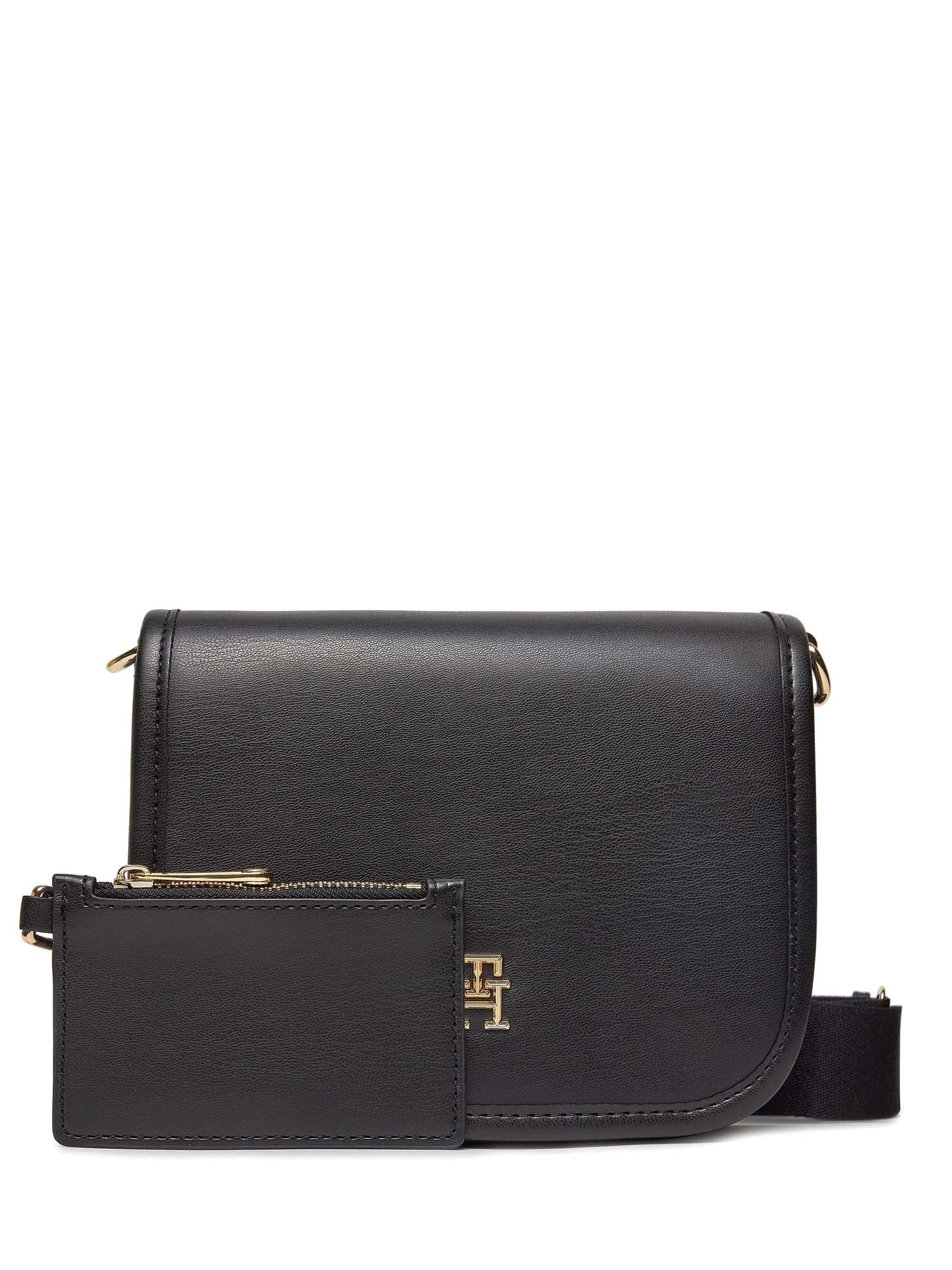 Tracolla Nero Tommy Hilfiger