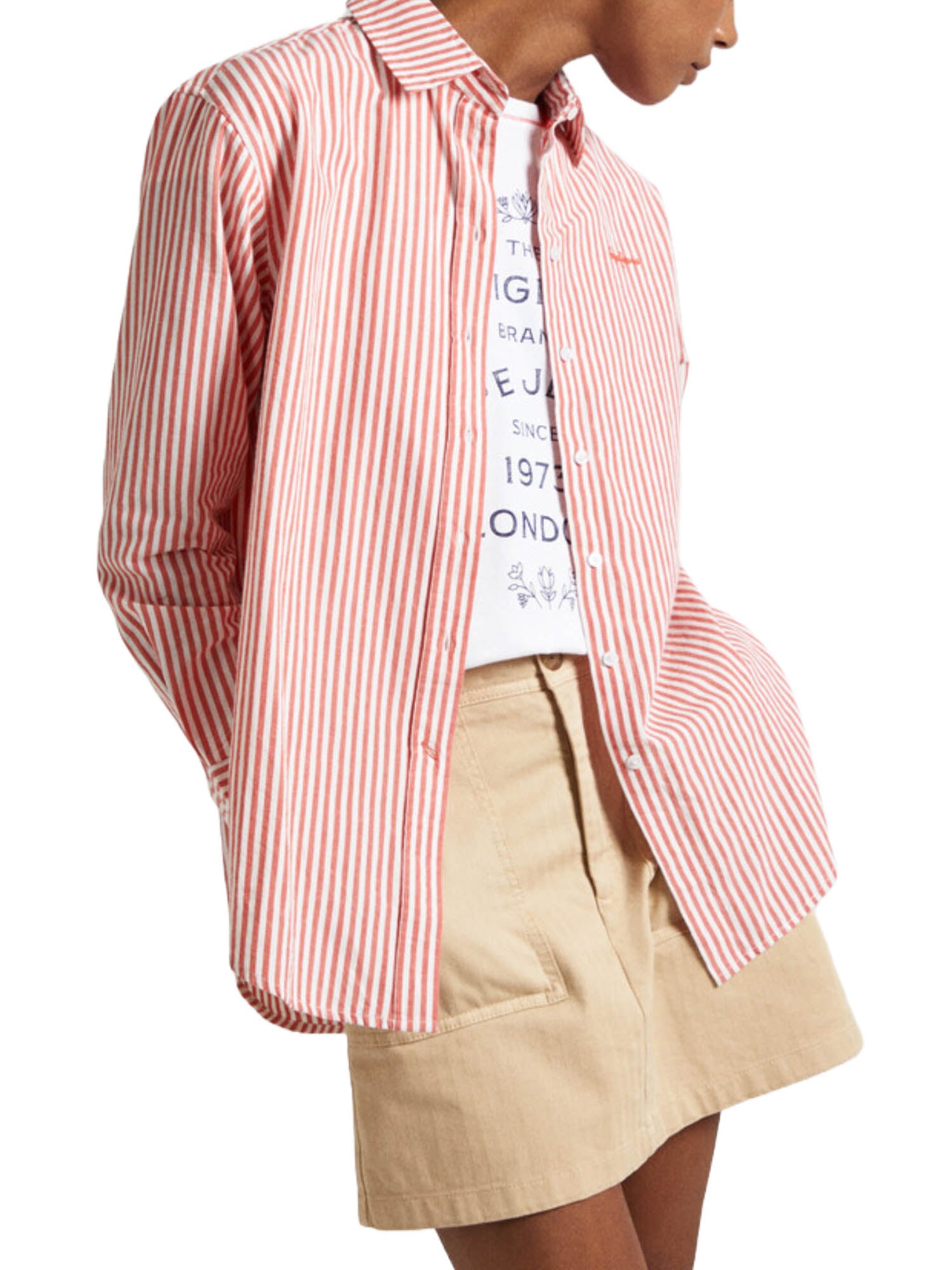 Camicie Rosso Pepe Jeans