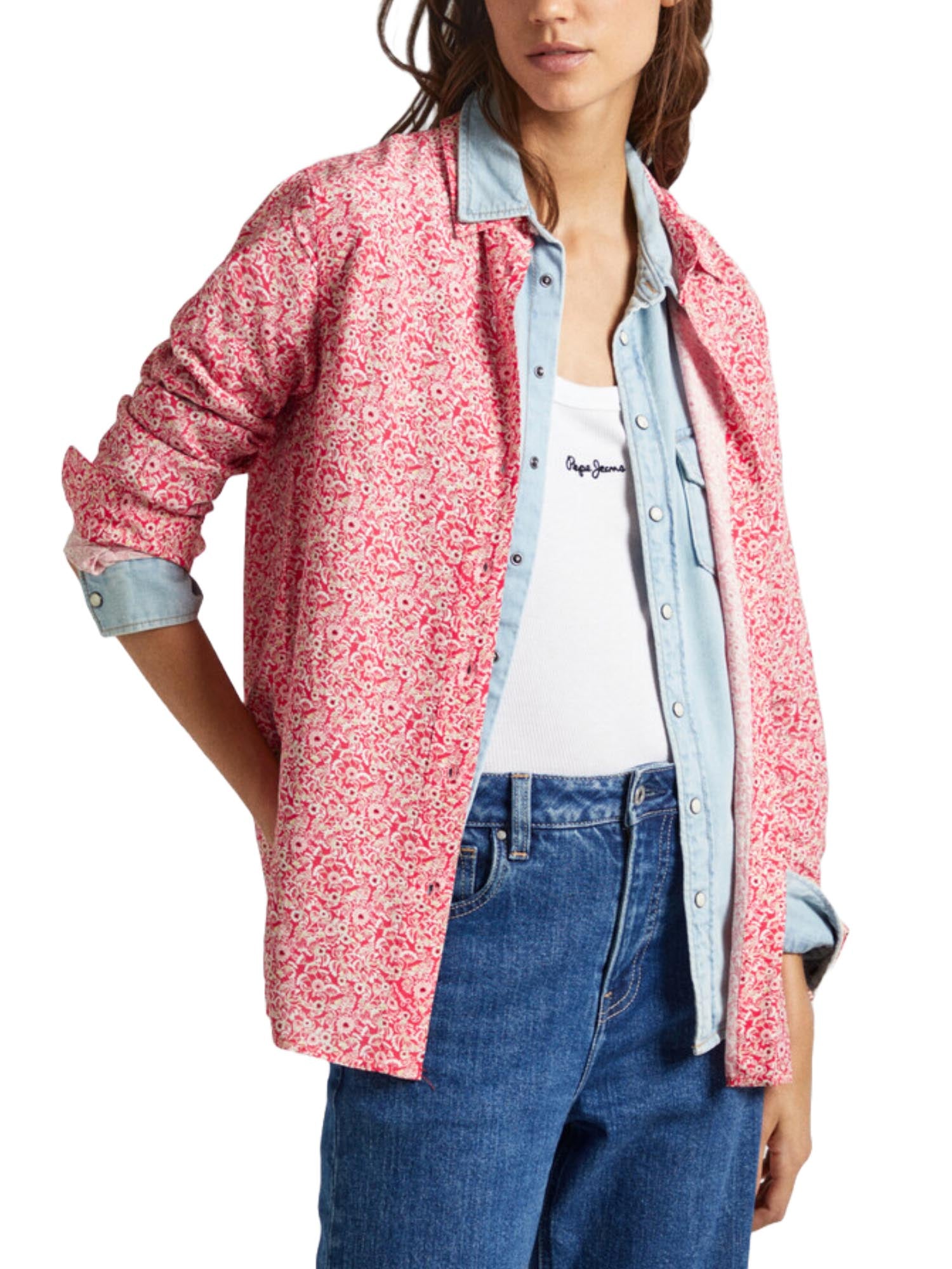 Camicie Rosso Pepe Jeans