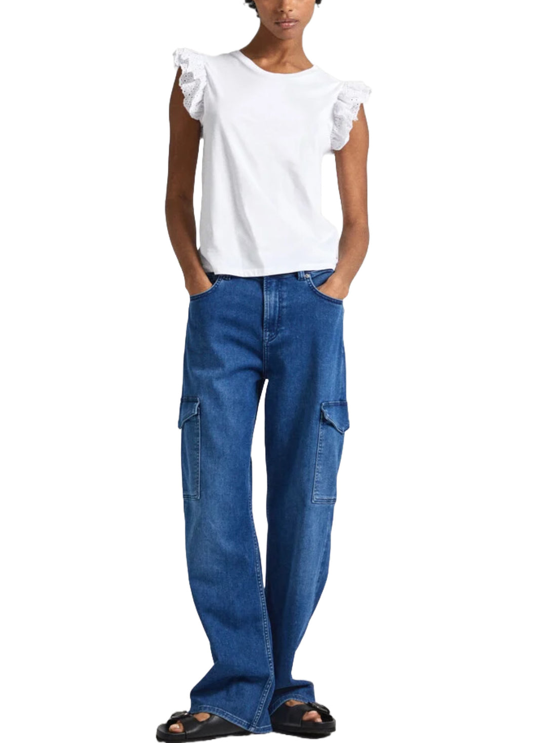 T-shirt Bianco Pepe Jeans