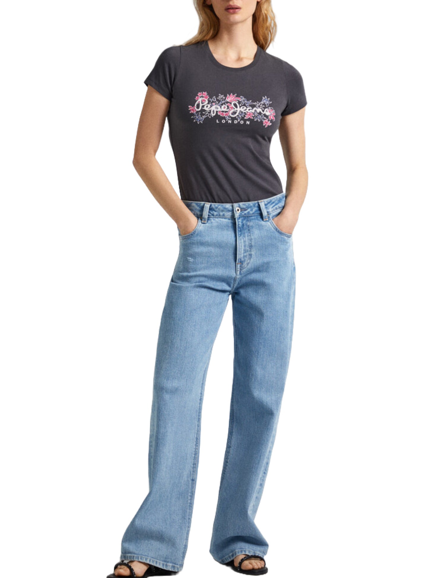 T-shirt Grigio Pepe Jeans