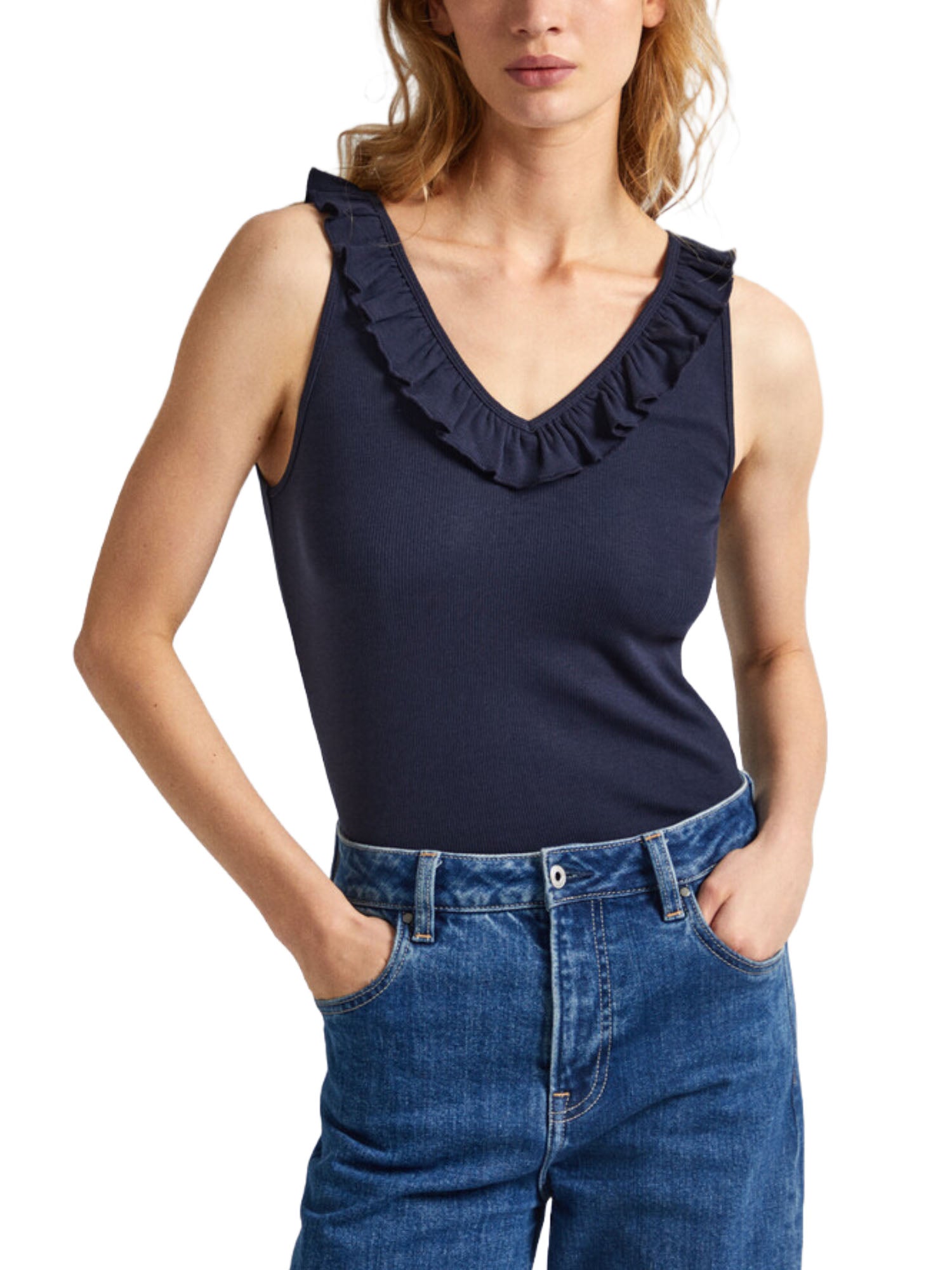 Canotte Blu Pepe Jeans