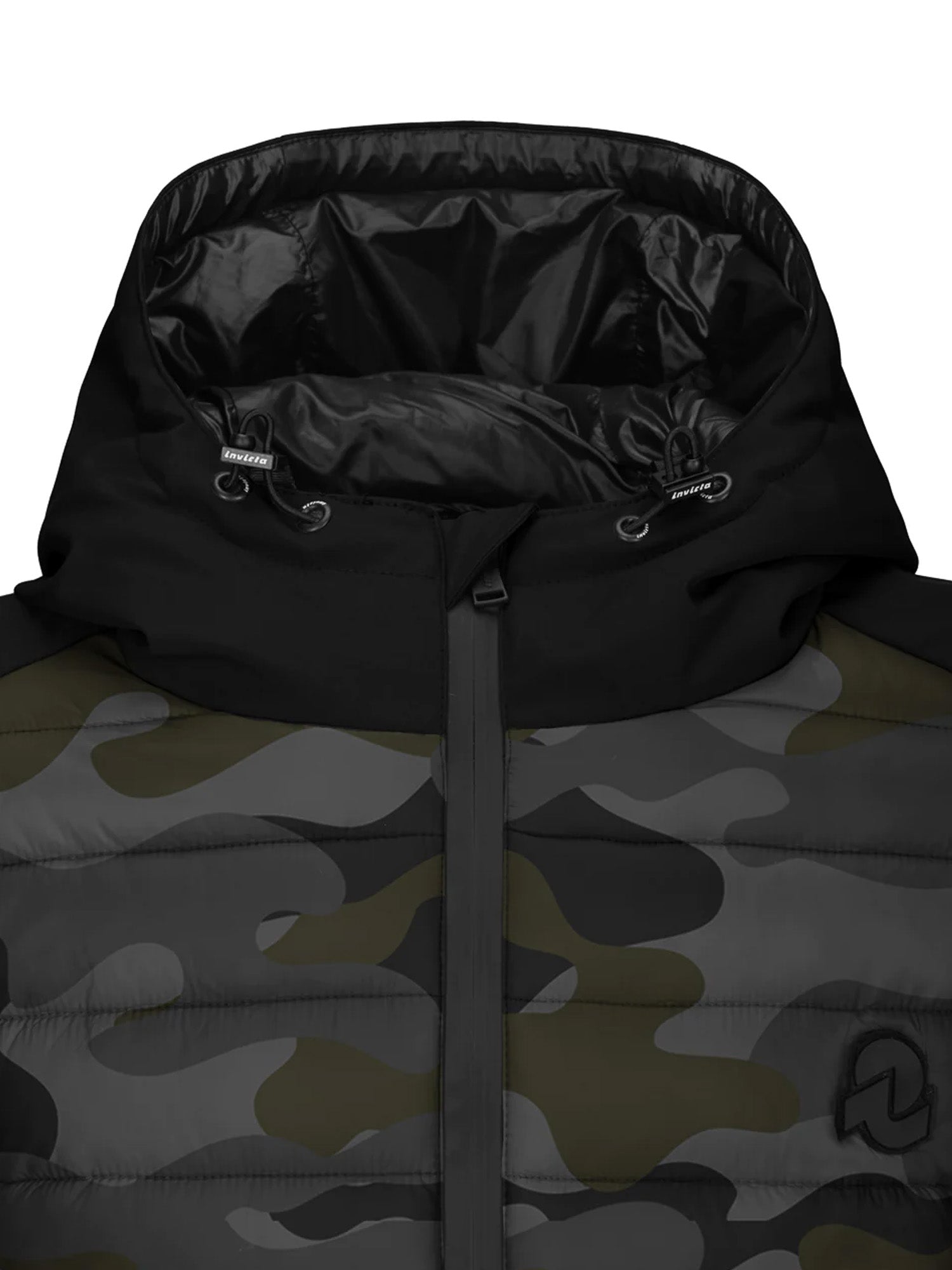 Piumini Nero Grigio Invicta